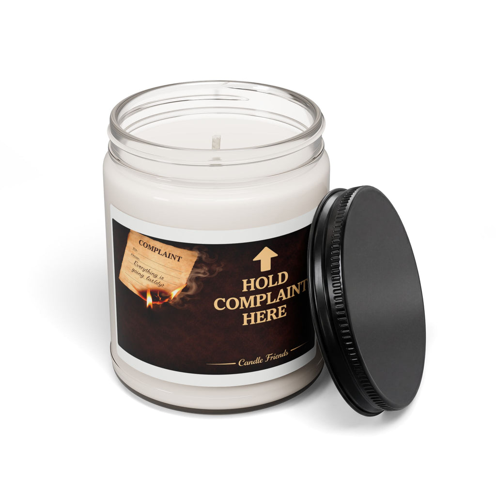 Hold Complaint Here Scented Soy Candle — 9oz Novelty Humor Candle