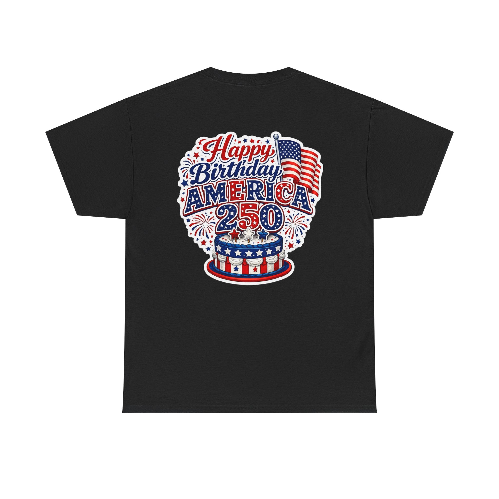 American Flag Hot Air Balloon Tee — "Happy Birthday America 250" Patriotic T-Shirt