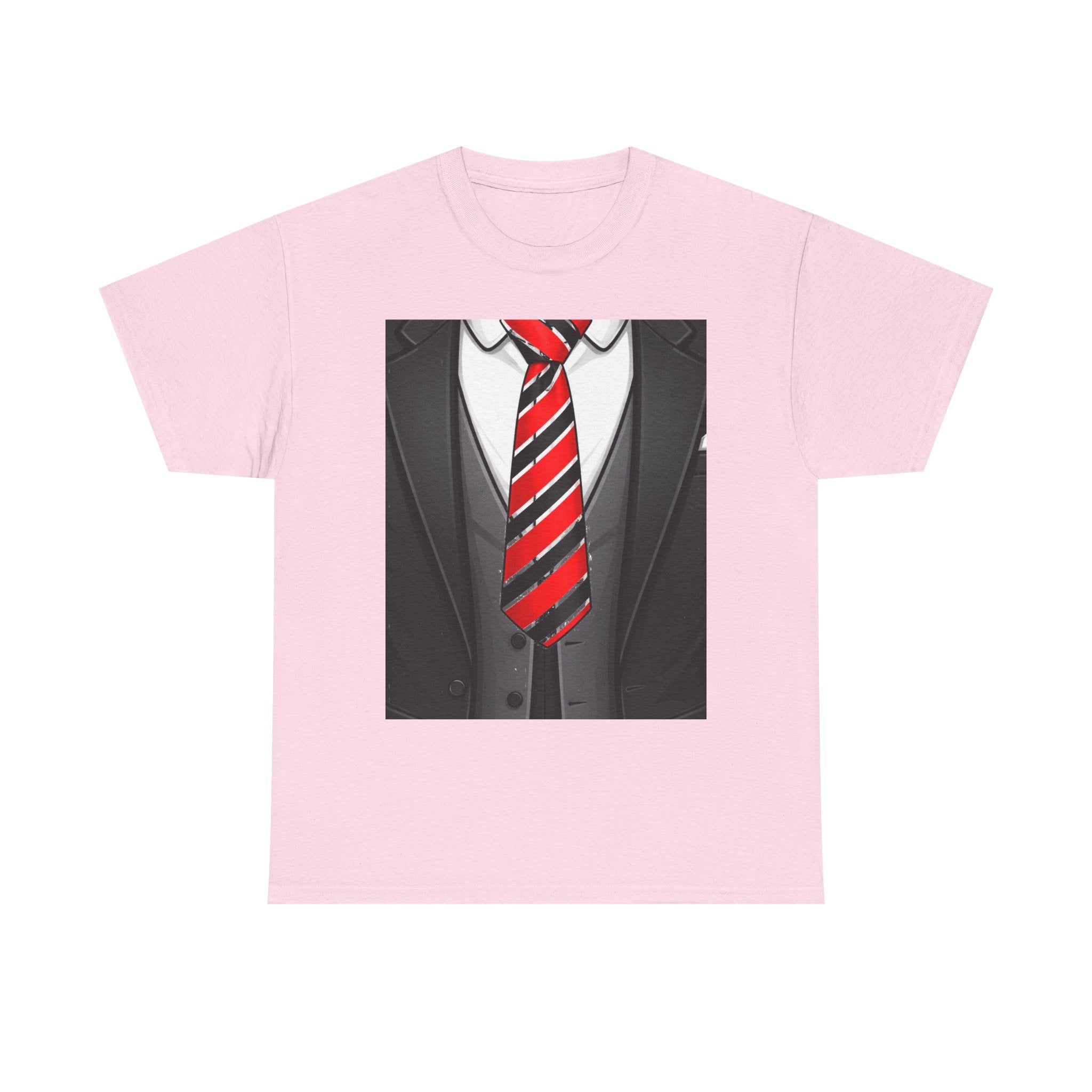 Suit & Red Striped Tie Graphic Tee
