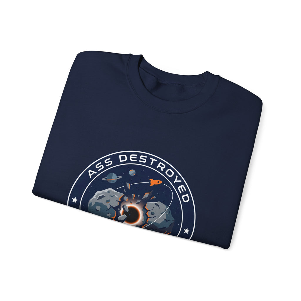 Mission Patch Cosmic Rocket Crewneck, space astronaut, mission patch, hard sci-fi