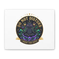 Do Not Disturb Cat Meditation Matte Canvas | witchy, goblincore