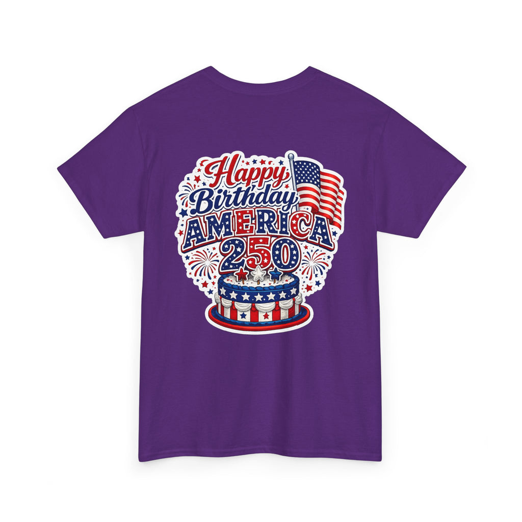 American Flag Hot Air Balloon Tee — "Happy Birthday America 250" Patriotic T-Shirt
