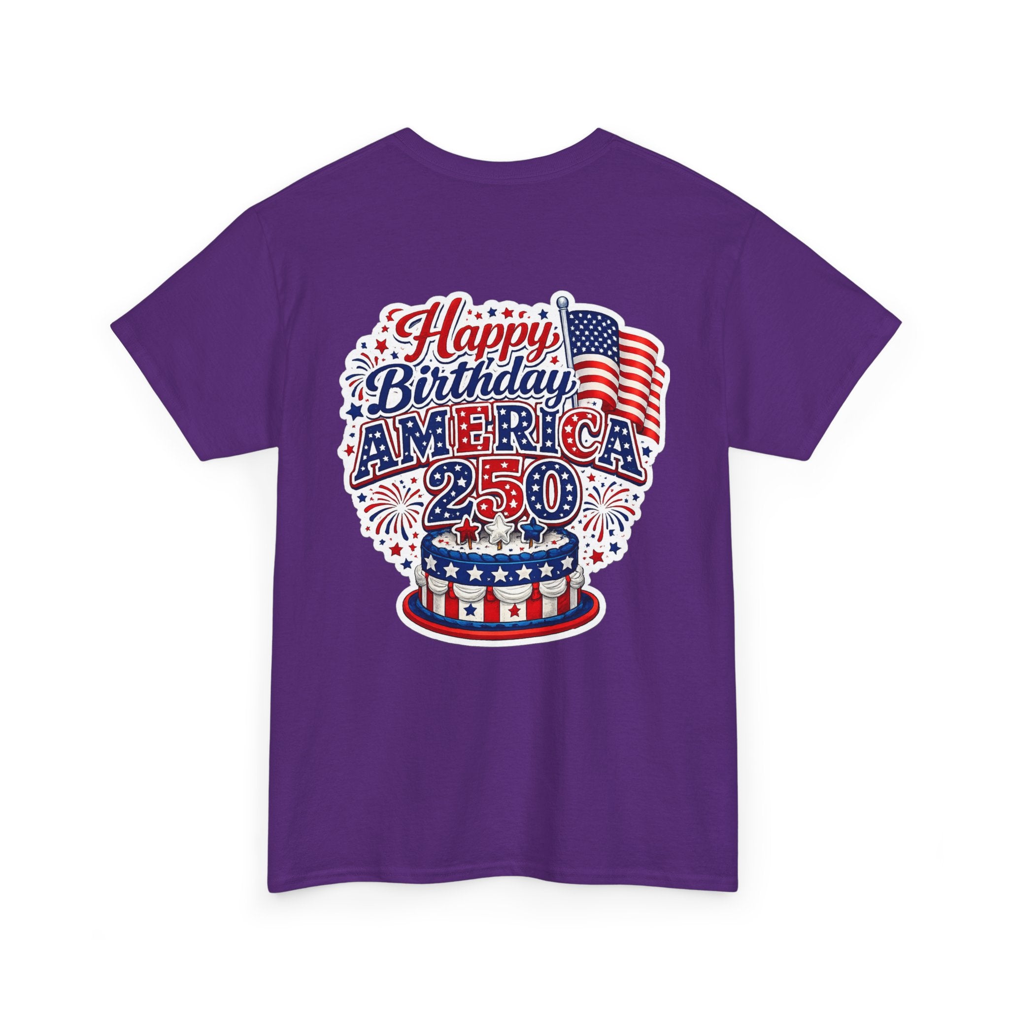 American Flag Hot Air Balloon Tee — "Happy Birthday America 250" Patriotic T-Shirt