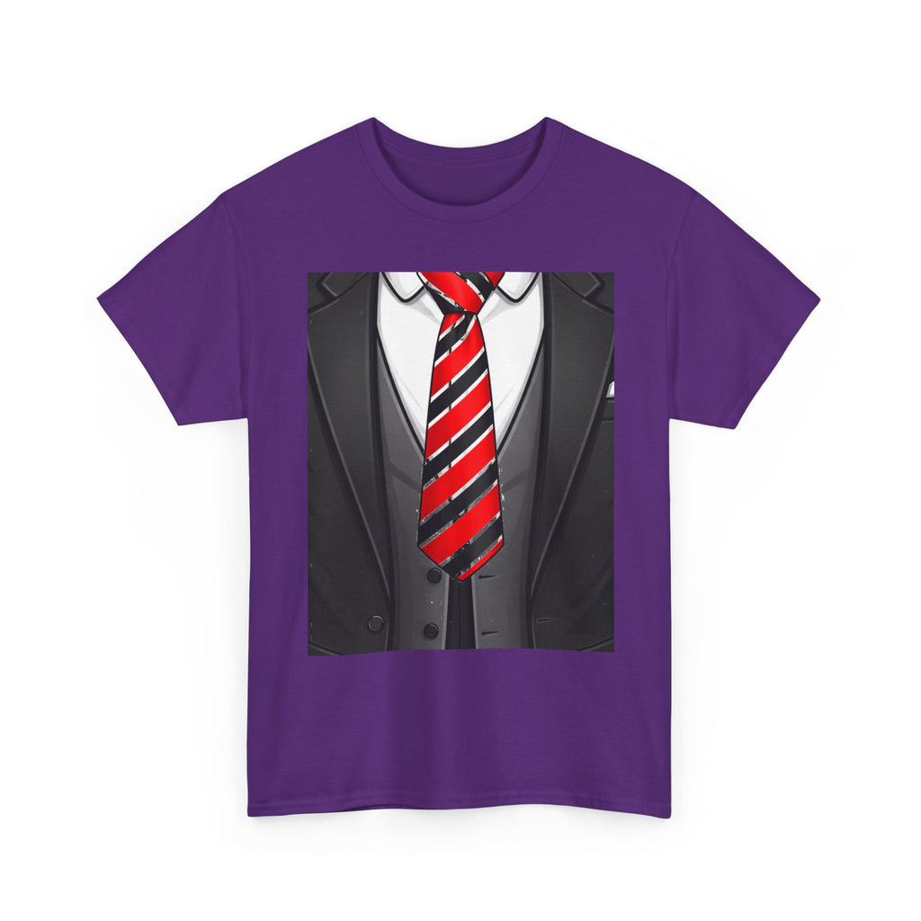 Suit & Red Striped Tie Graphic Tee