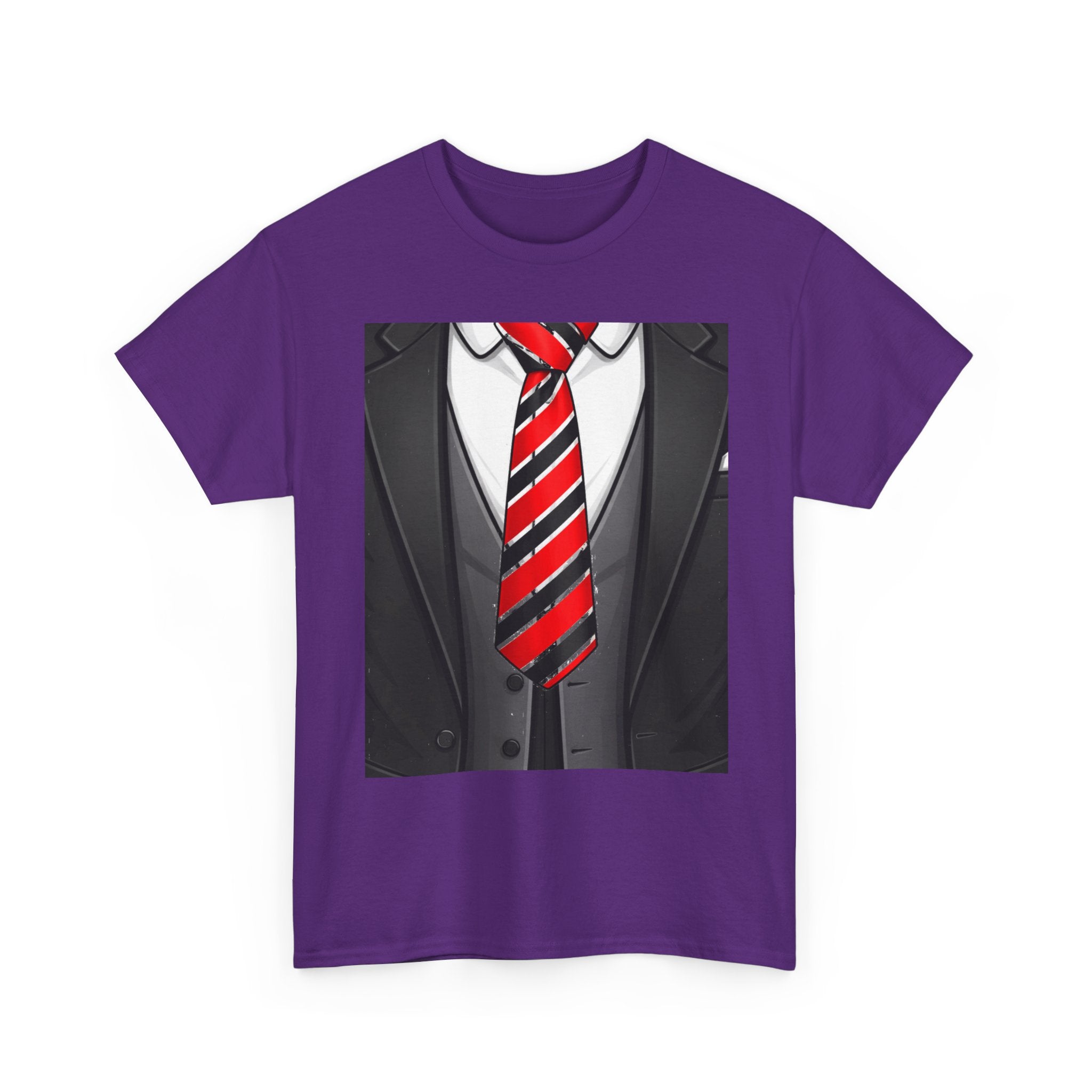 Suit & Red Striped Tie Graphic Tee
