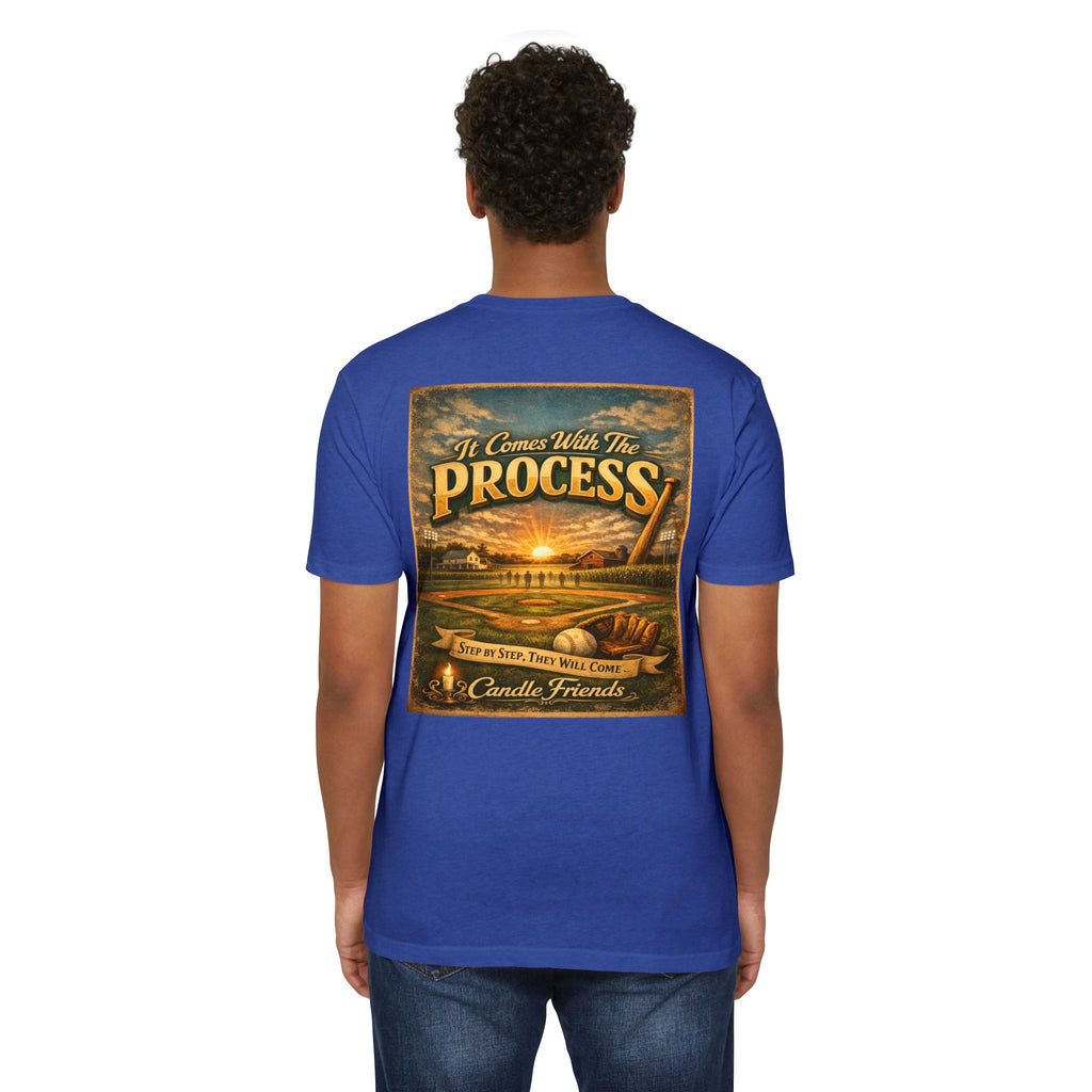 It Comes With The Process T-Shirt — Vintage Sunset 'Step By Step' Graphic Tee