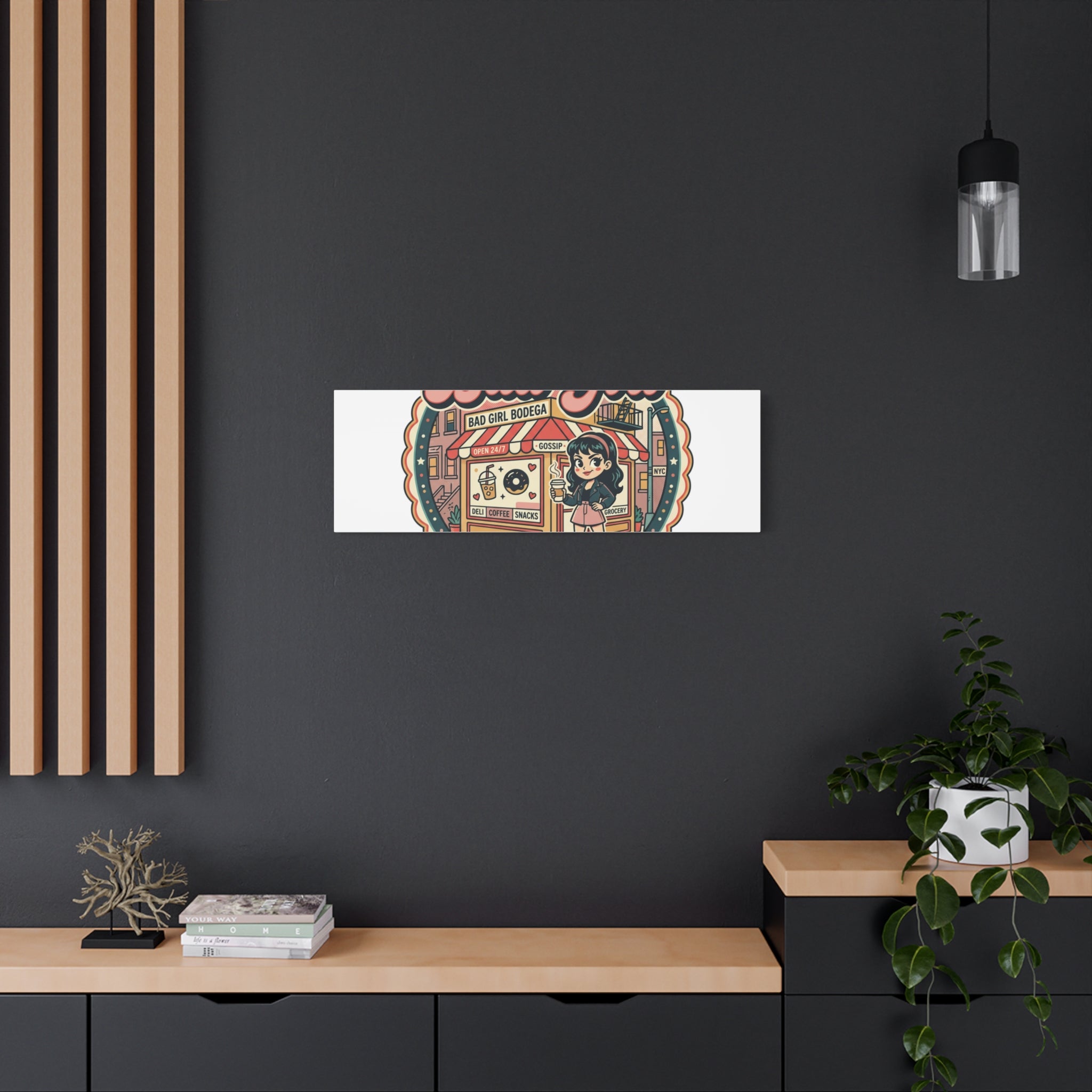 Bad Girl Bodega Canvas Print | Bodega, NYC, Y2K Corner Store Art