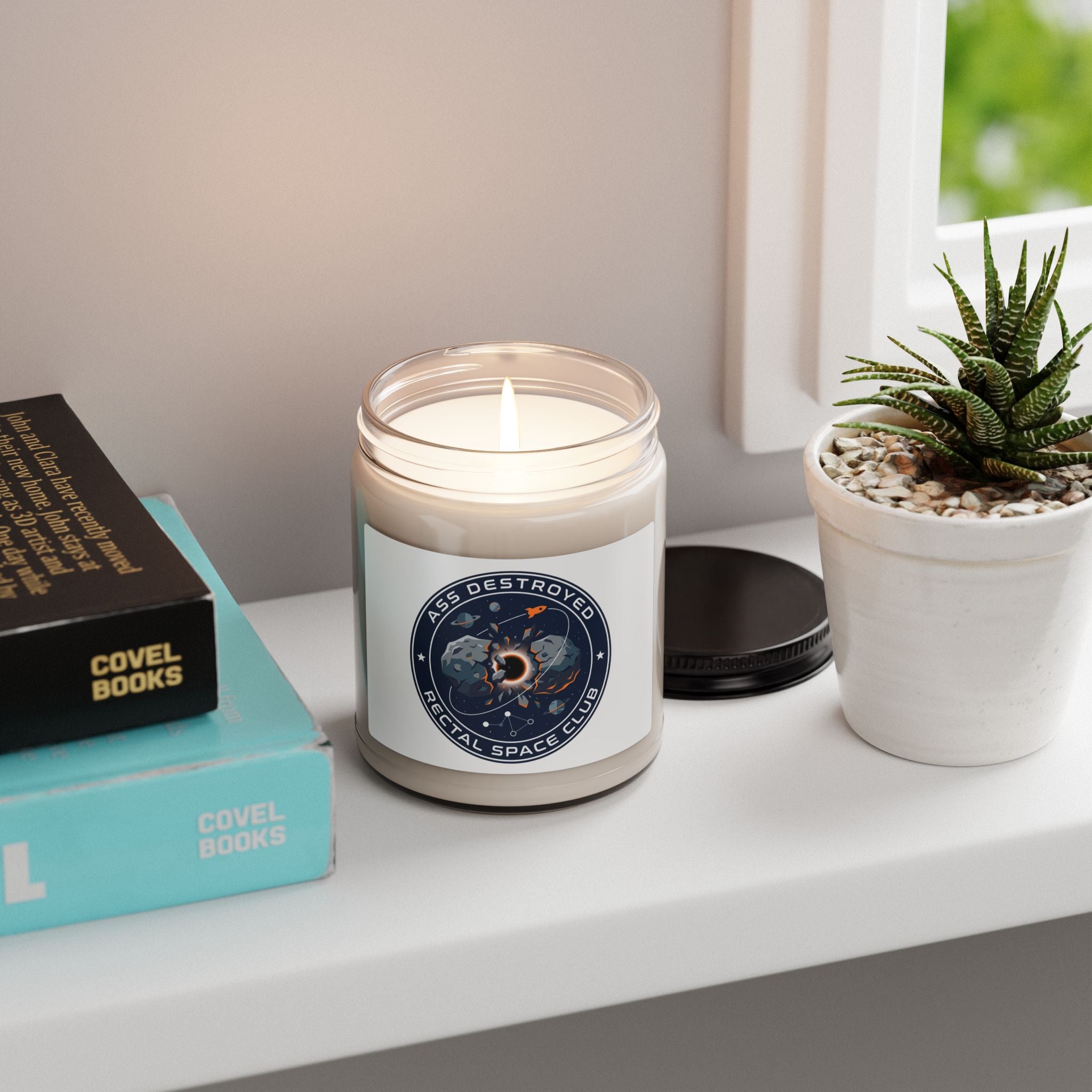 Cosmic Mission Patch Candle, Soy 9oz | Space, Astronaut, Mission Patch