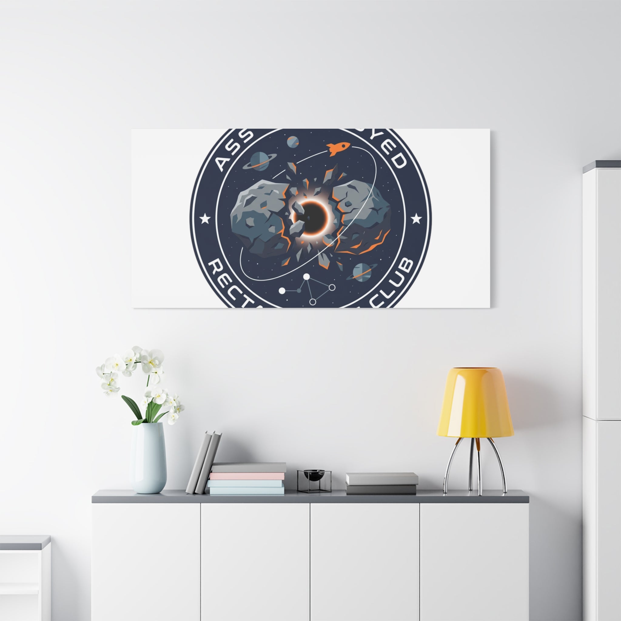 Cosmic Mission Patch Canvas | Space, Rocket, Astronaut, Deep Space