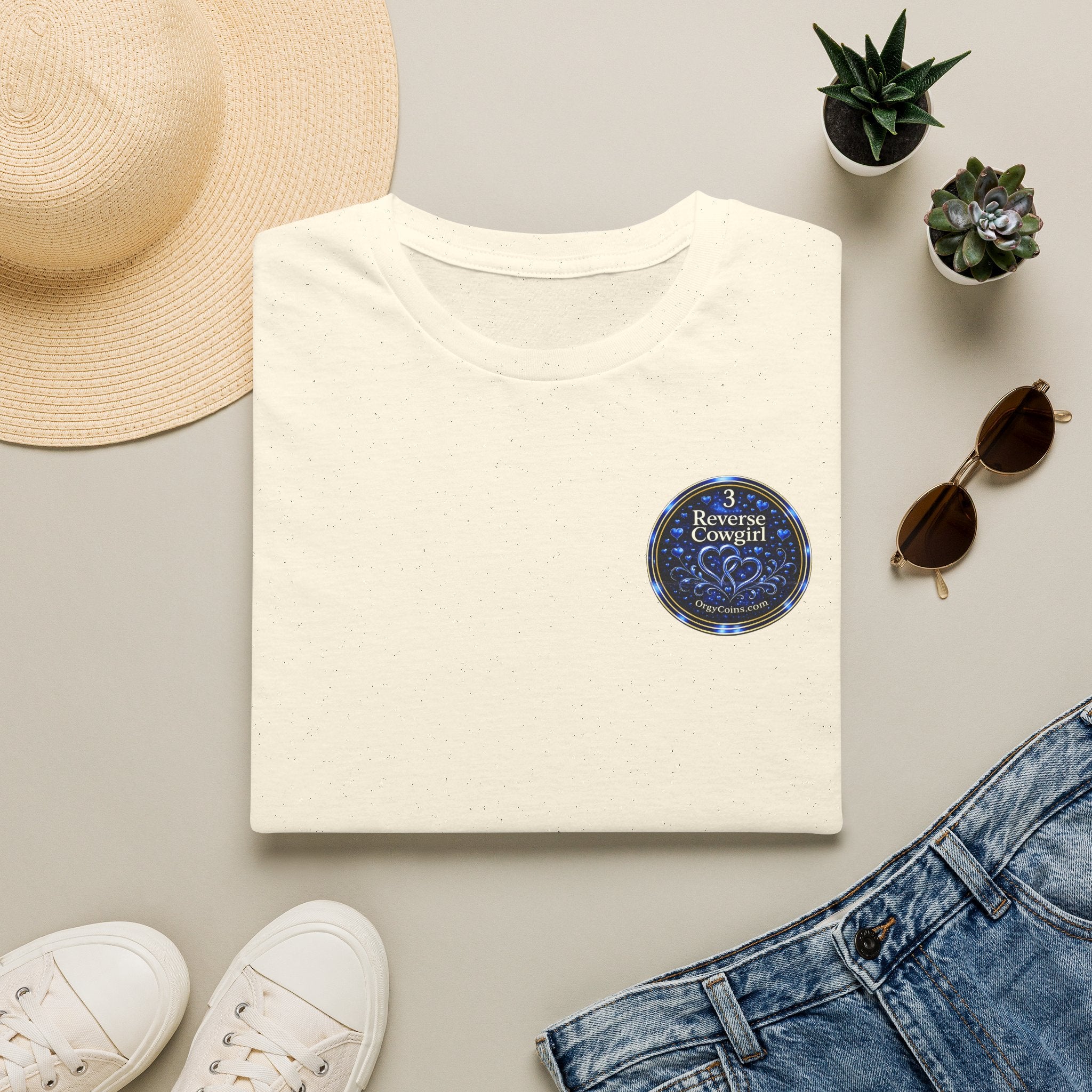 Reverse Cowgirl T‑Shirt — Orgy Coin 3