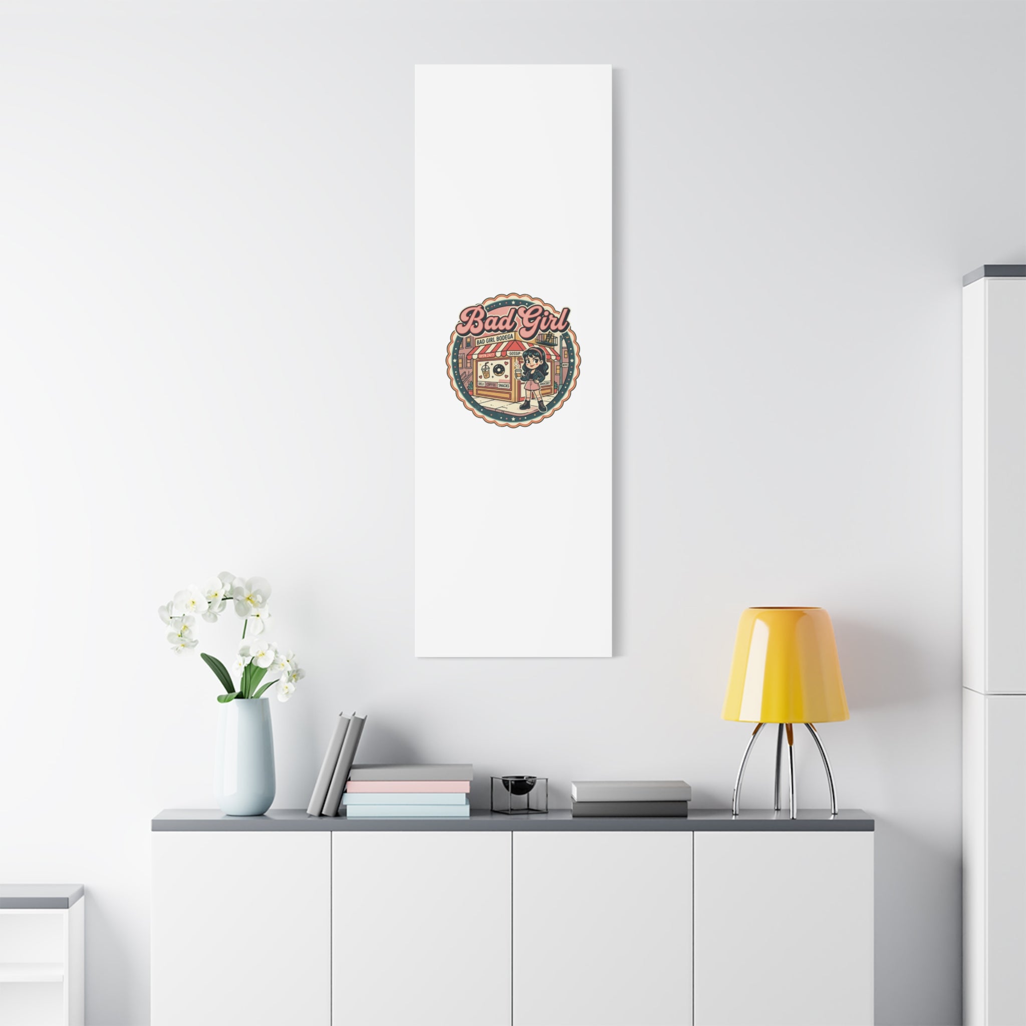 Bad Girl Bodega Canvas Print | Bodega, NYC, Y2K Corner Store Art