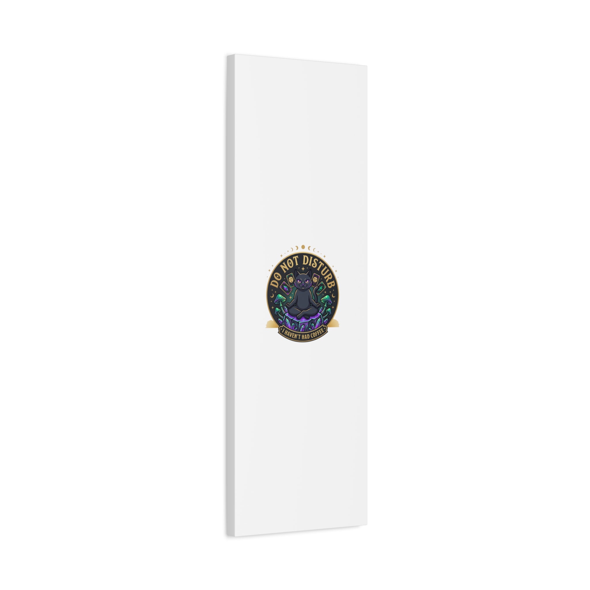 Do Not Disturb Cat Meditation Matte Canvas | witchy, goblincore