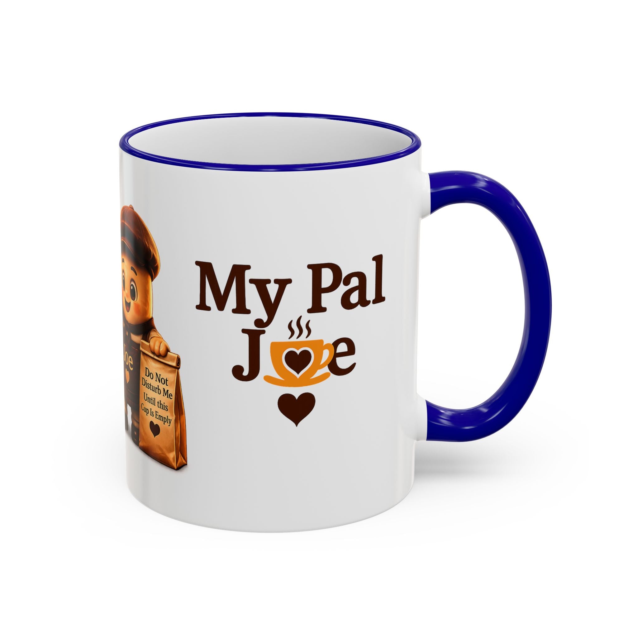 Running on Hope and Caffeine — 'My First Cup of Joe' Vintage Coffee Character (11oz/15oz)