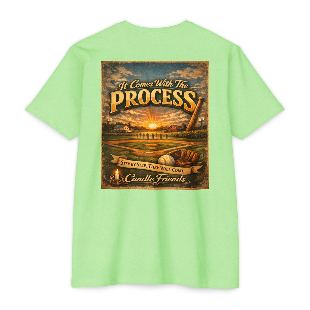 It Comes With The Process T-Shirt — Vintage Sunset 'Step By Step' Graphic Tee