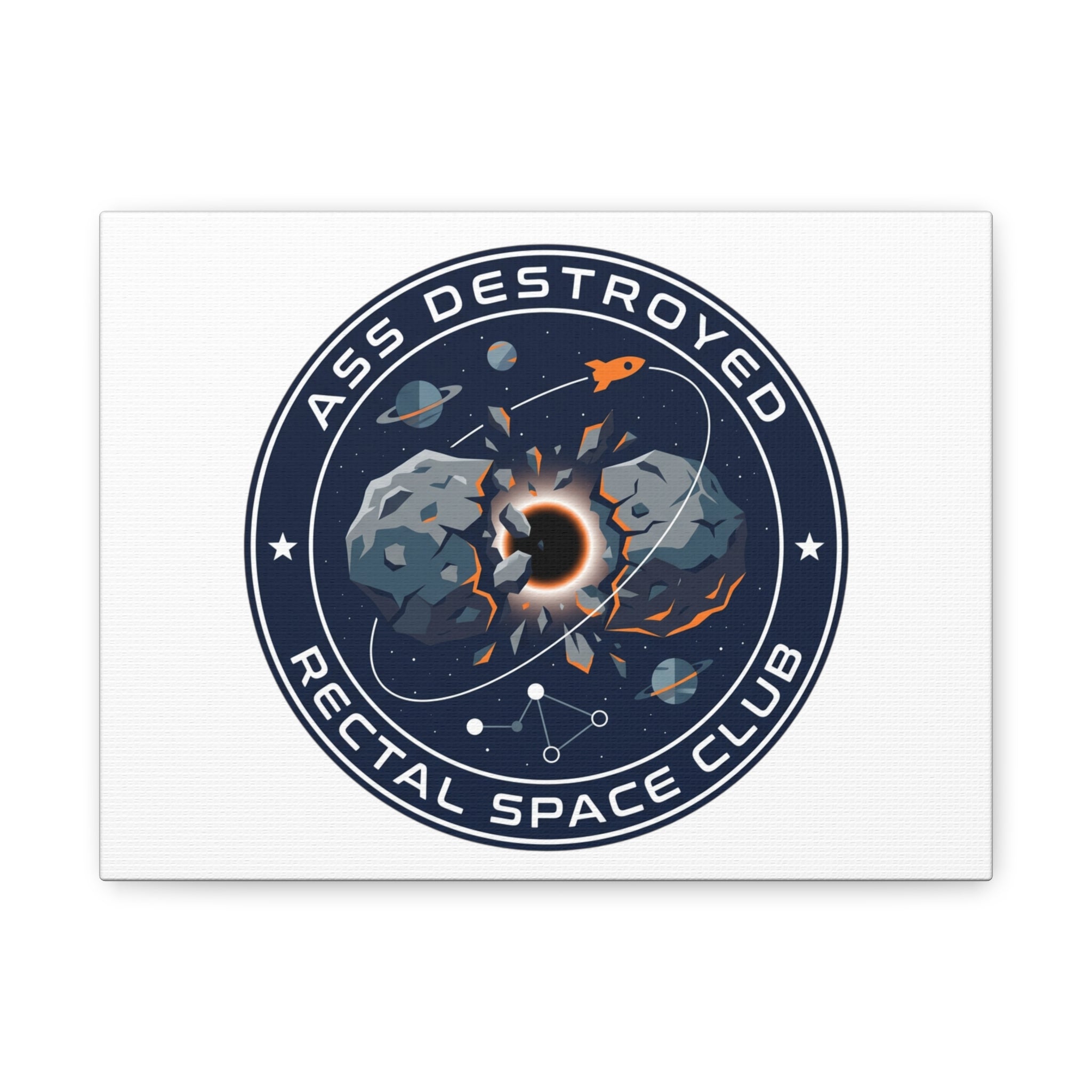 Cosmic Mission Patch Canvas | Space, Rocket, Astronaut, Deep Space