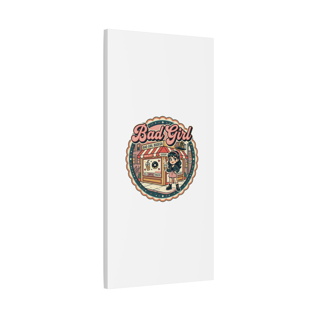 Bad Girl Bodega Canvas Print | Bodega, NYC, Y2K Corner Store Art