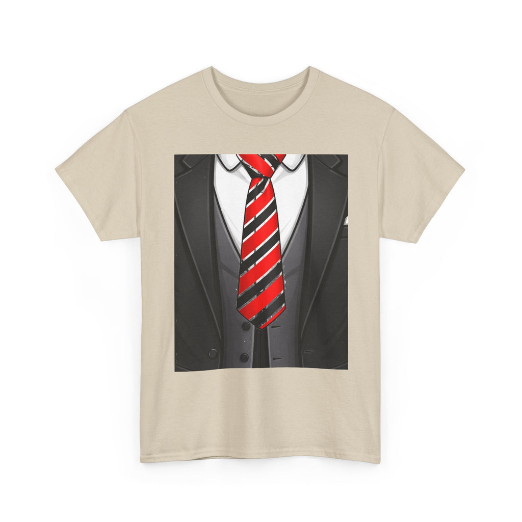 Suit & Red Striped Tie Graphic Tee