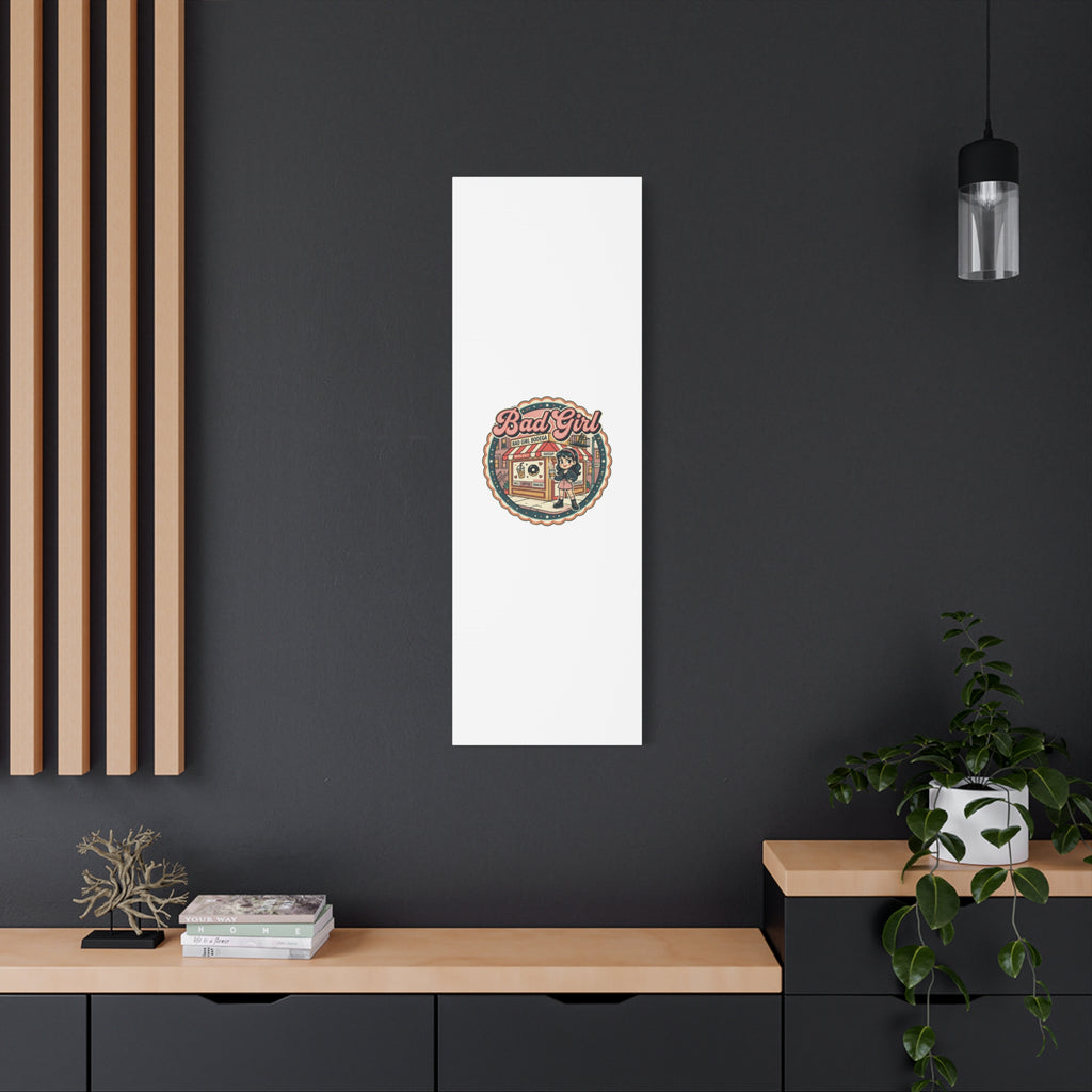 Bad Girl Bodega Canvas Print | Bodega, NYC, Y2K Corner Store Art