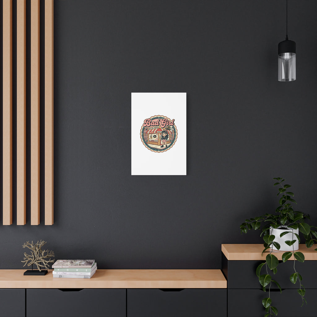 Bad Girl Bodega Canvas Print | Bodega, NYC, Y2K Corner Store Art