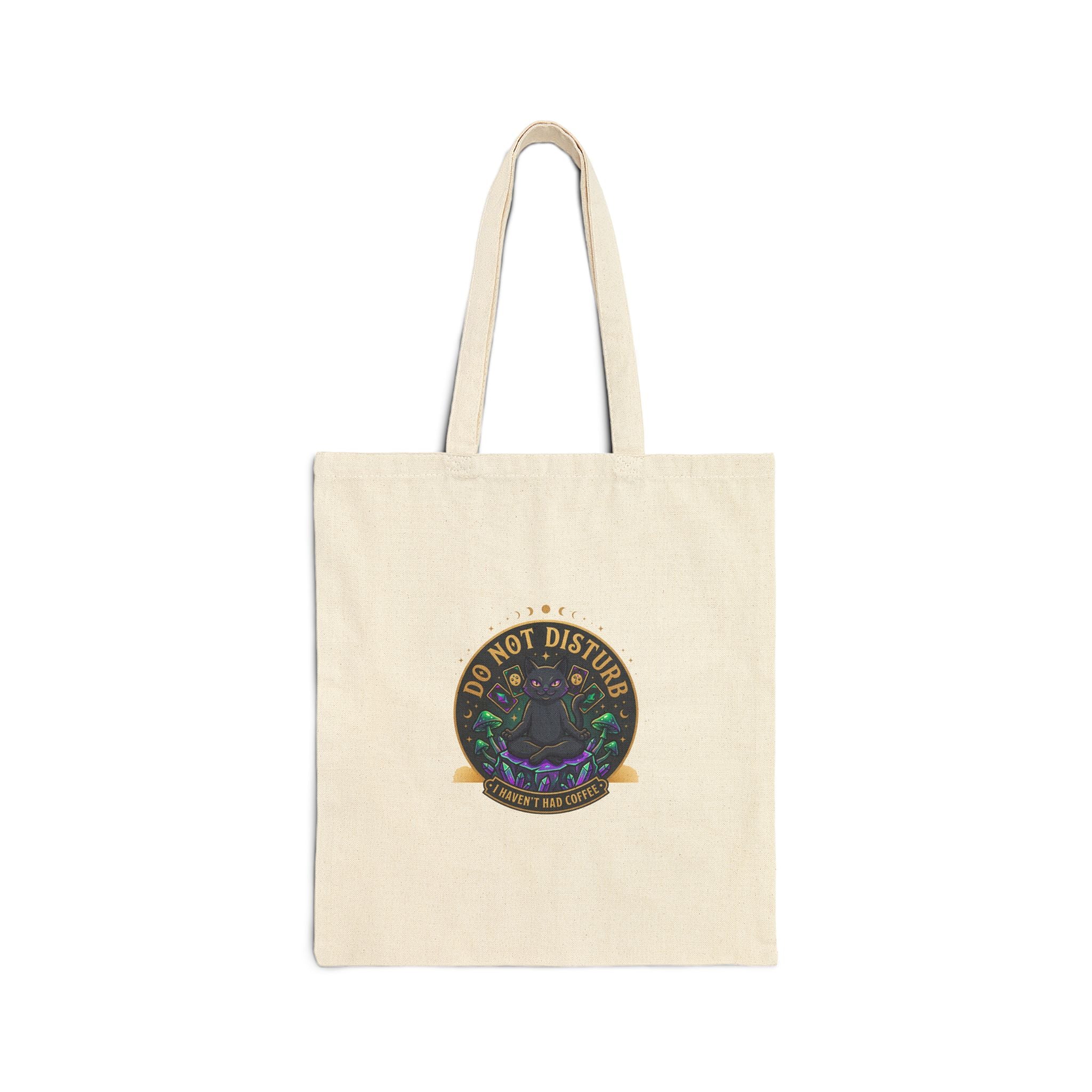 Do Not Disturb cat Tote | witchy goblincore, chaos energy, cottagecore-adjacent