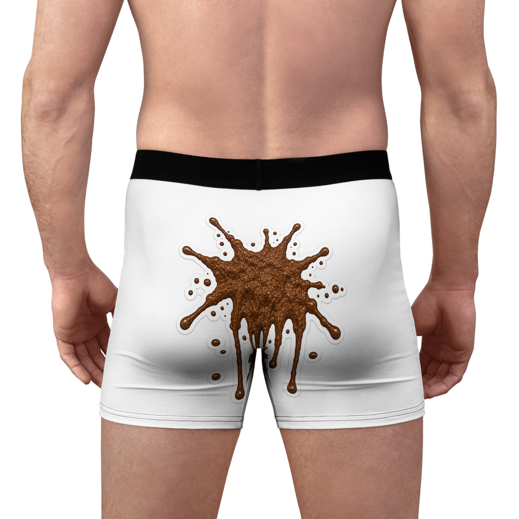 Code Brown Stain Averted Men's Boxer Briefs – Funny Drip Print AOP