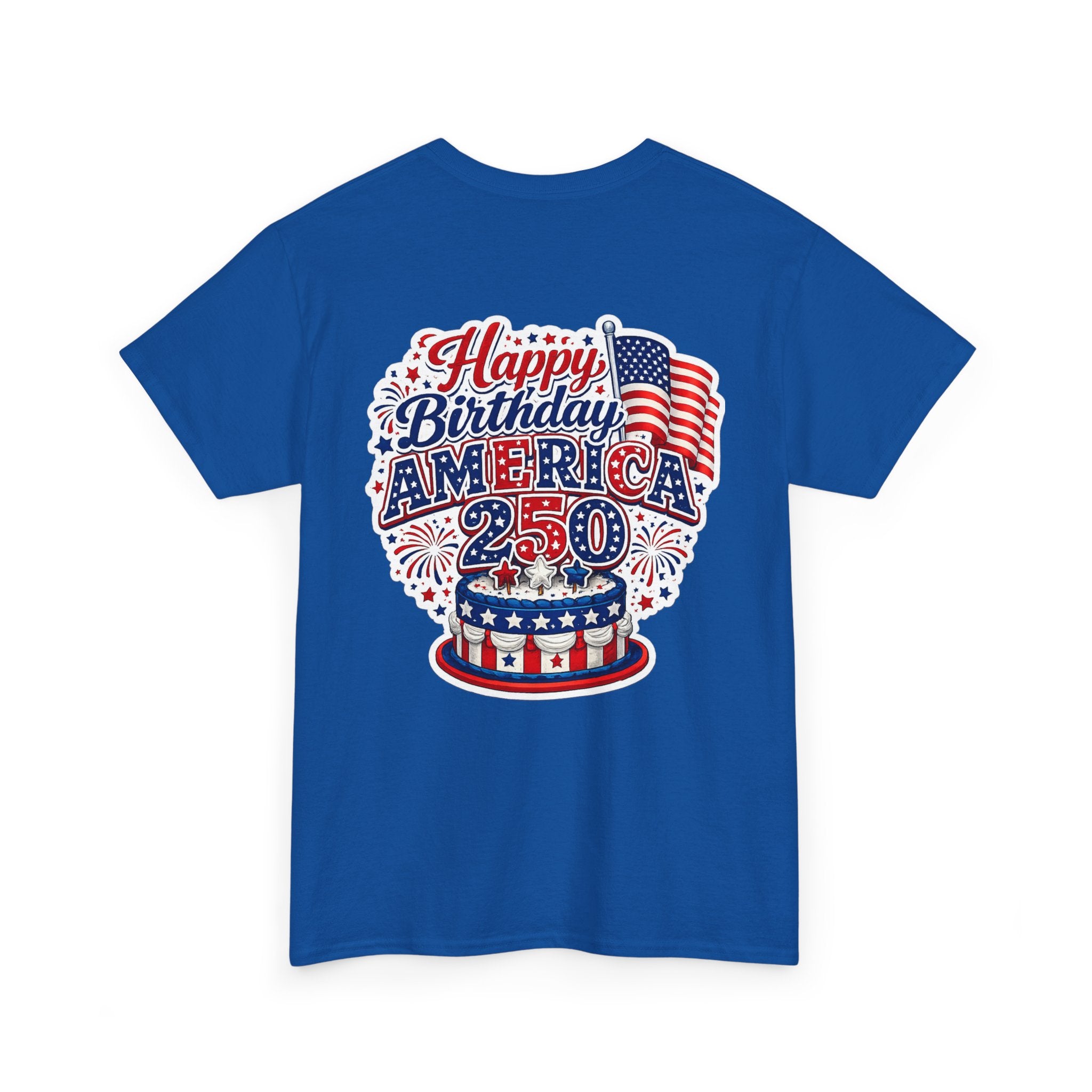 American Flag Hot Air Balloon Tee — "Happy Birthday America 250" Patriotic T-Shirt