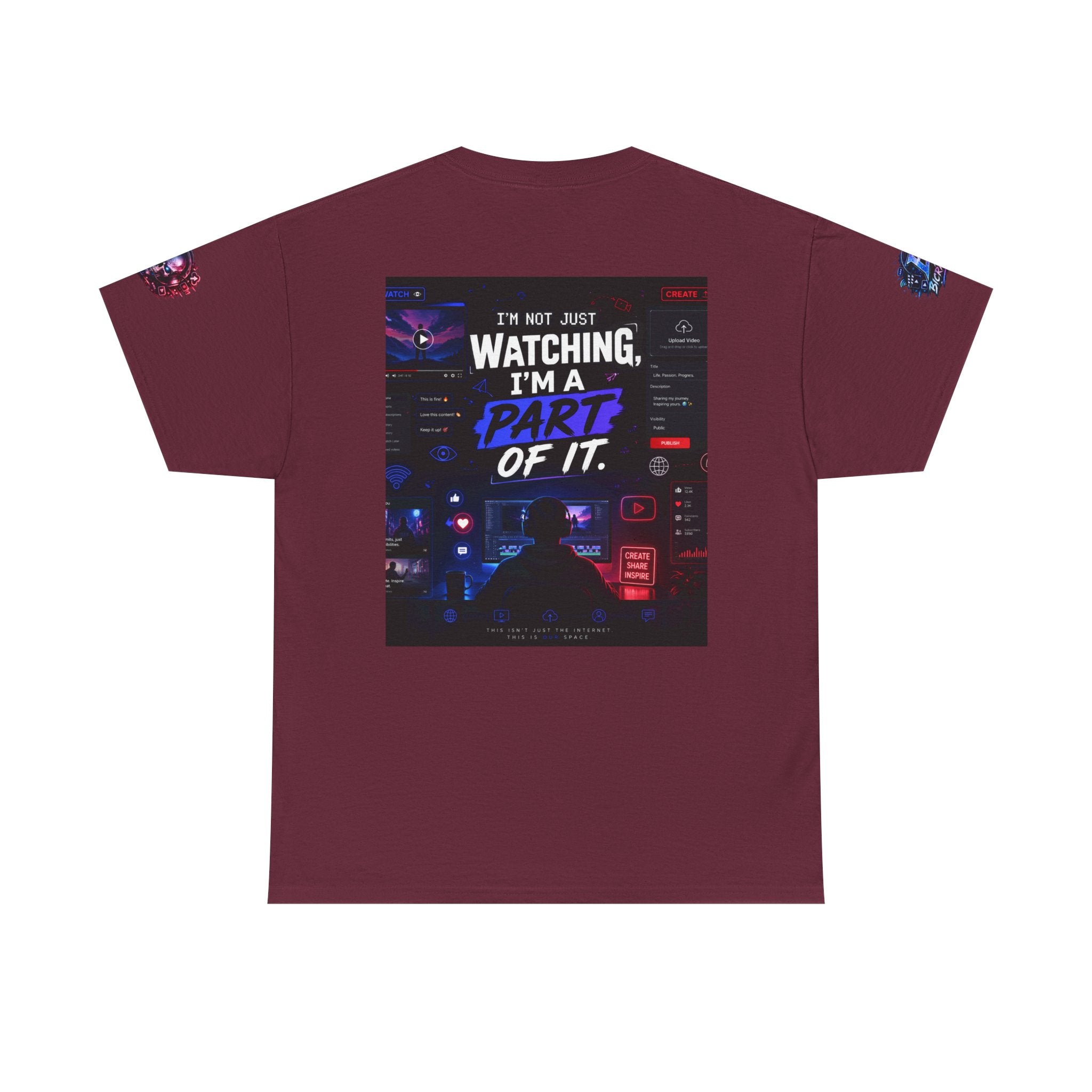 I'm A Part Of It T Shirt — Cyber Night Retro Graphic T-Shirt