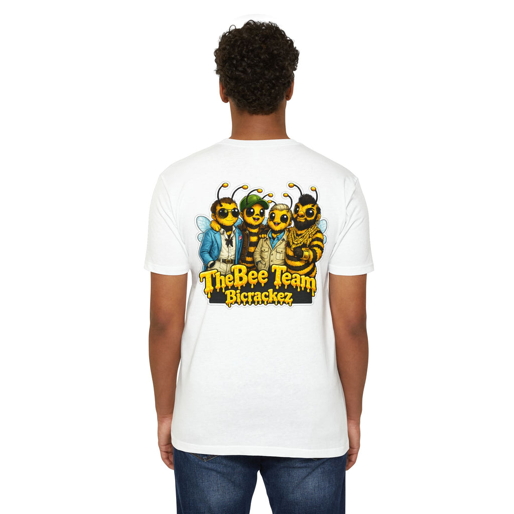 Bee Team Graphic T-Shirt — 'The Bee Team Bcrackez' Cartoon Logo Tee