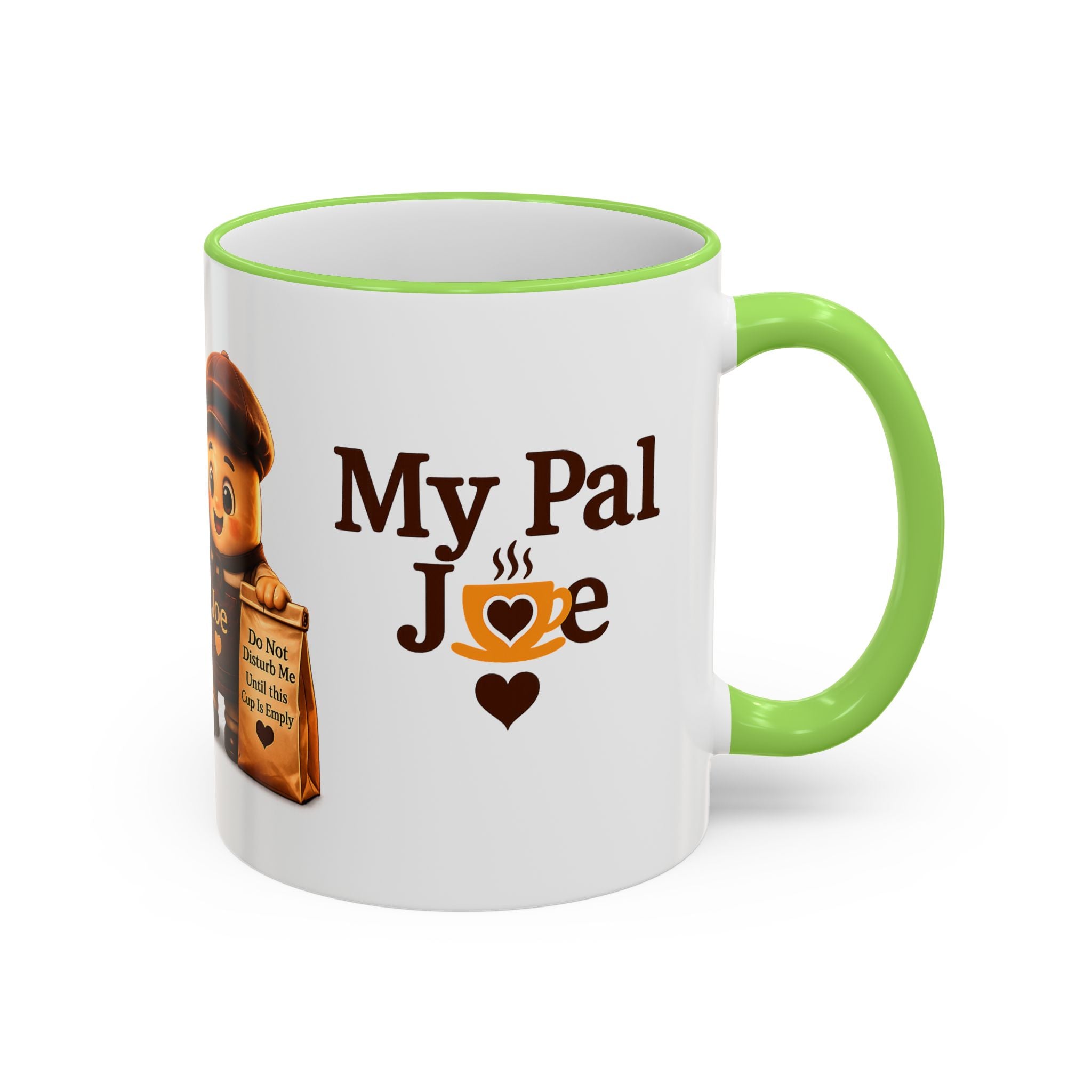 Running on Hope and Caffeine — 'My First Cup of Joe' Vintage Coffee Character (11oz/15oz)