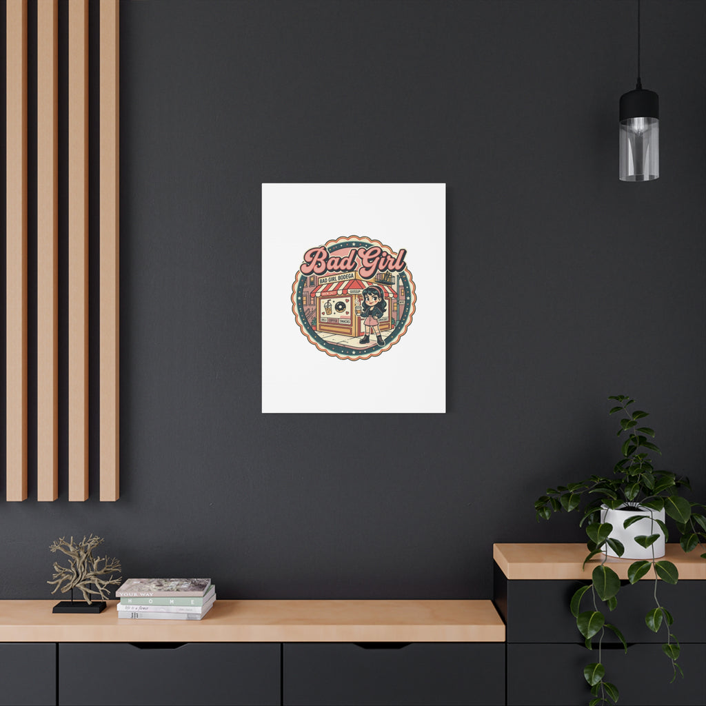 Bad Girl Bodega Canvas Print | Bodega, NYC, Y2K Corner Store Art