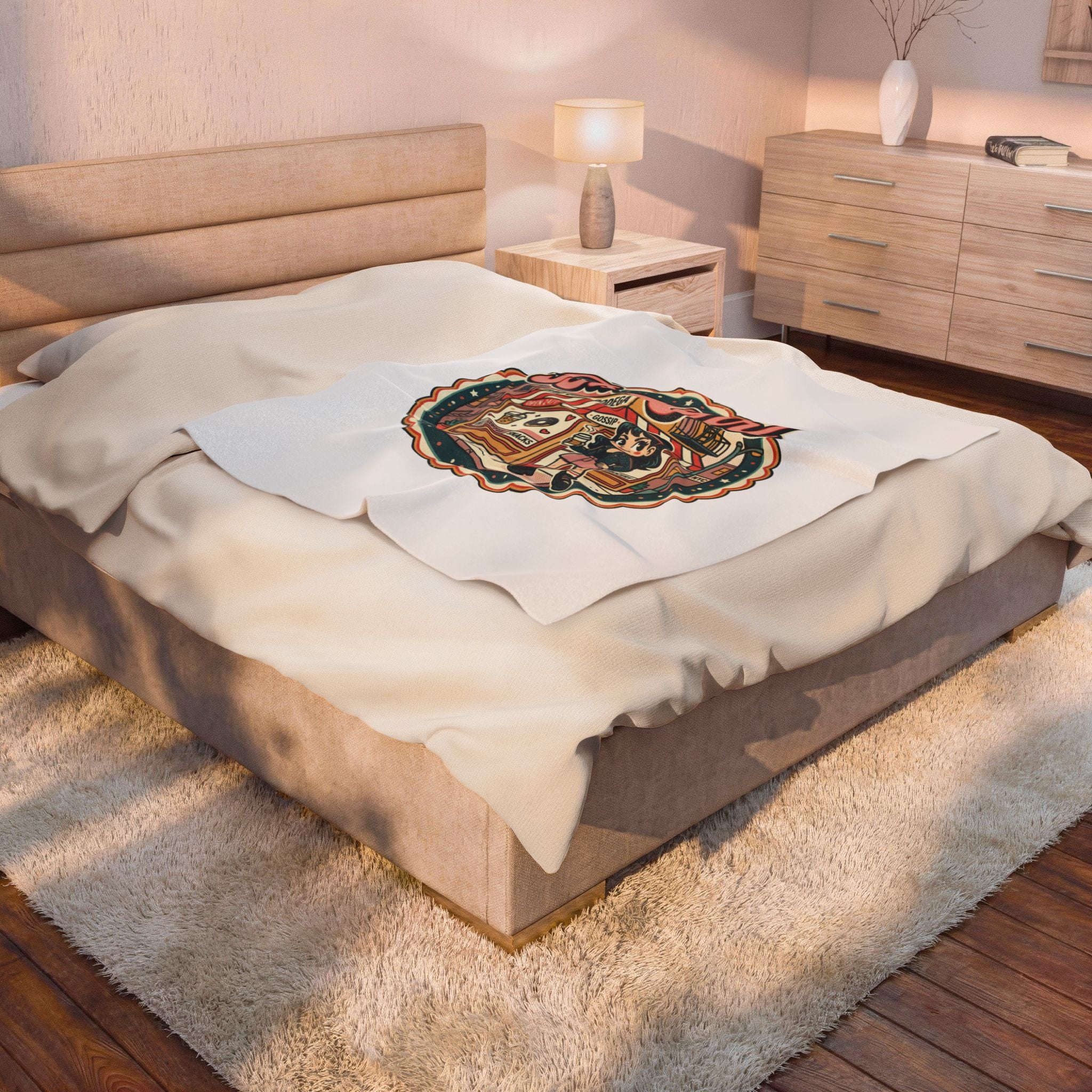 Bad Girl Bodega Plush Blanket | NYC bodega, Y2K deli sign, Spanglish vibes