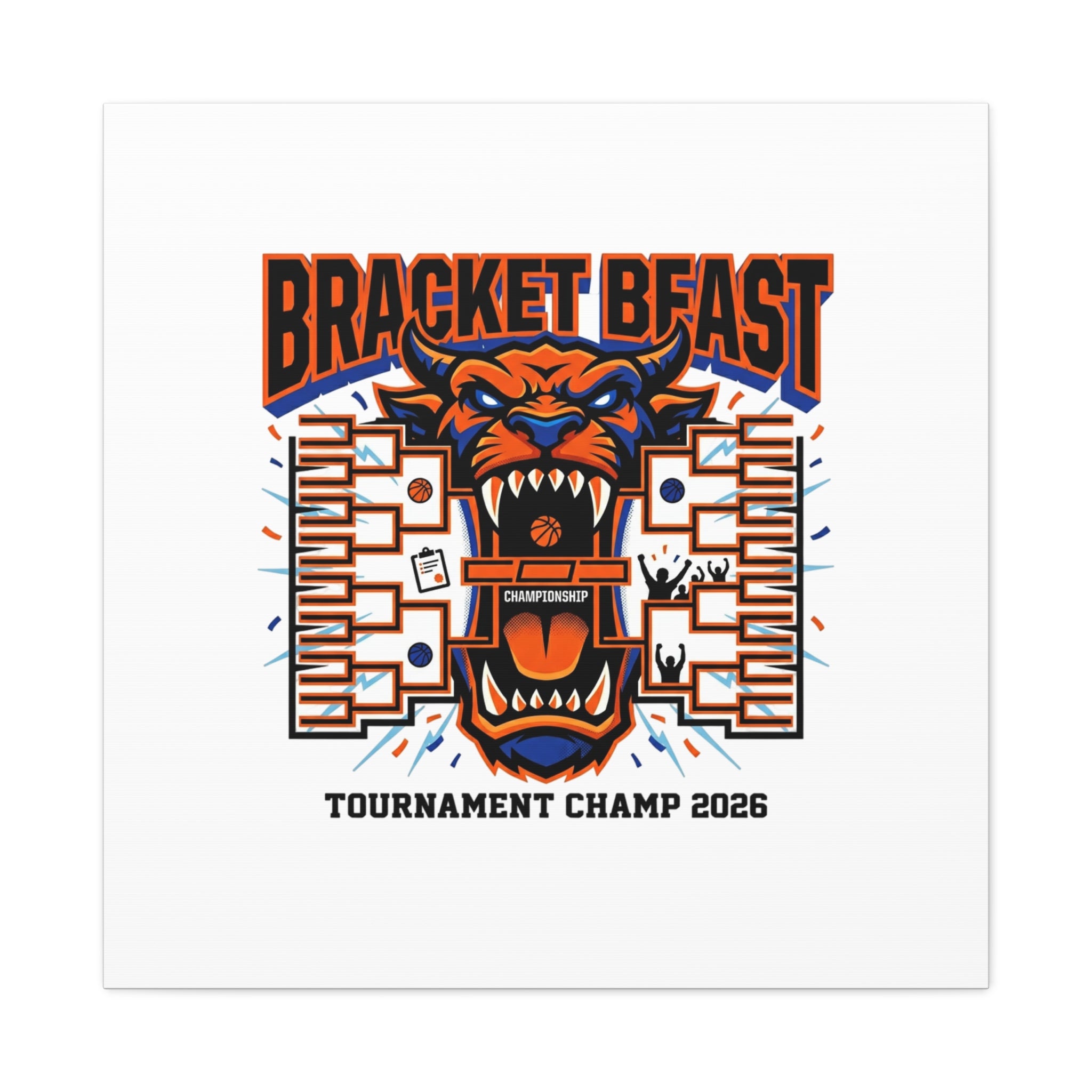 Bracket Beast Canvas | College Tournament Bracket, Gameday Hoops 2026