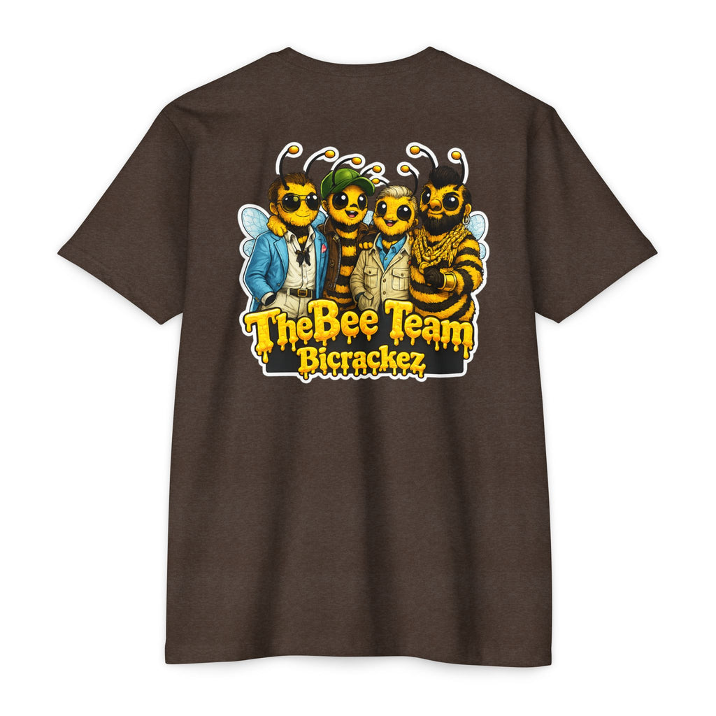 Bee Team Graphic T-Shirt — 'The Bee Team Bcrackez' Cartoon Logo Tee