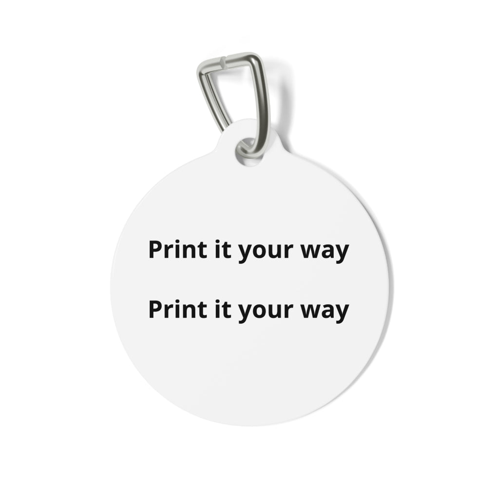 Custom Round Pet Tag — Personalized ID Tag for Dogs & Cats