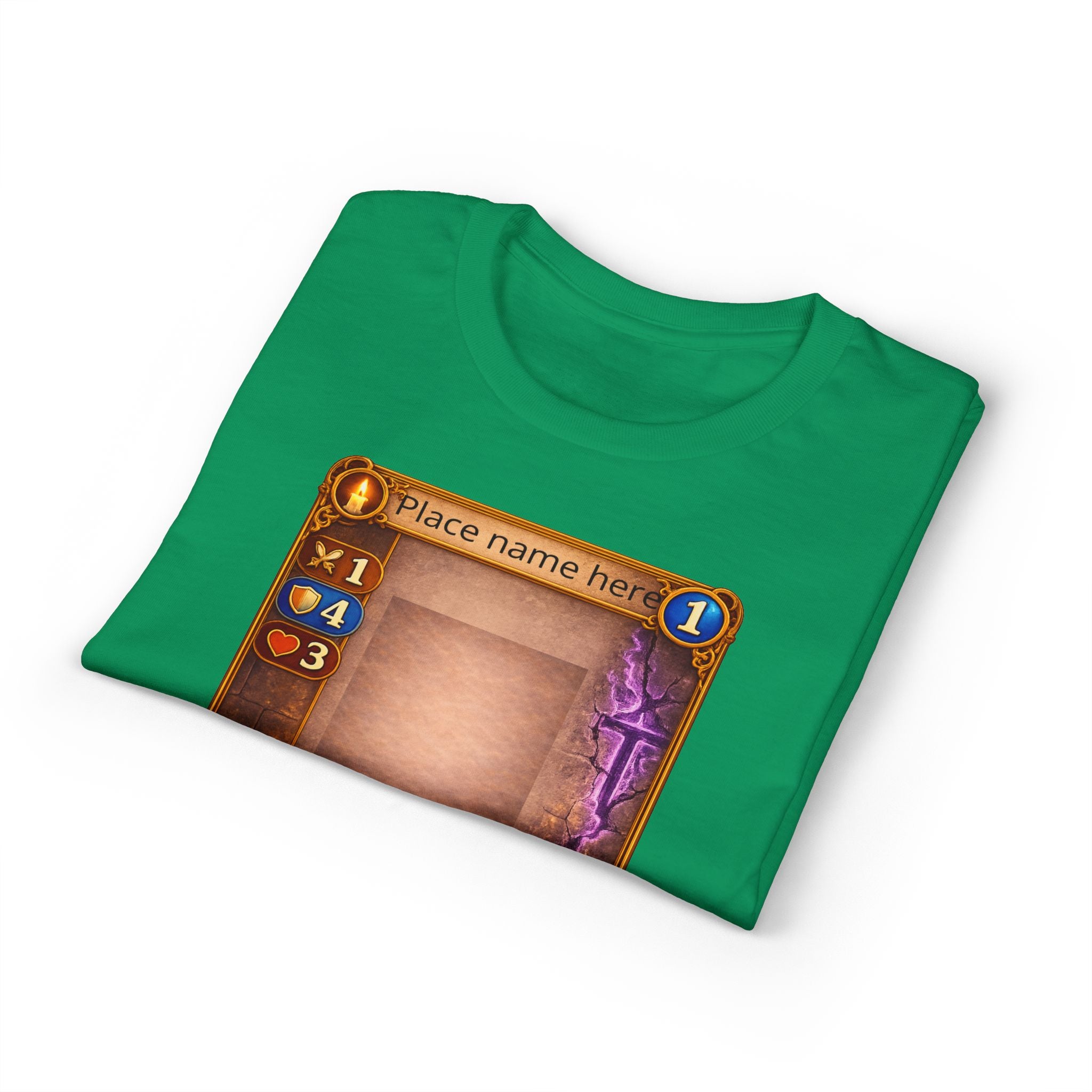 Trading Card Game Spell Card T-Shirt — Customizable Fantasy Card Design