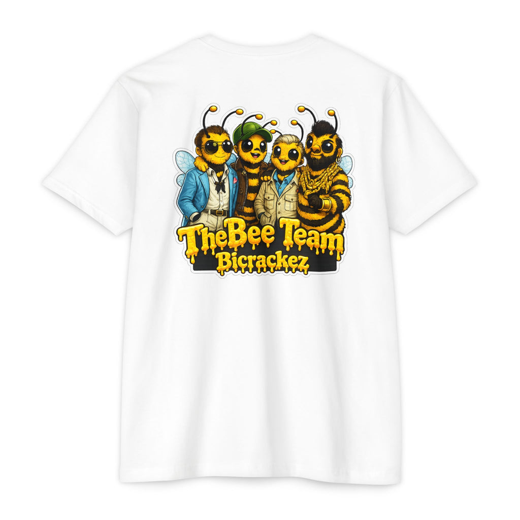 Bee Team Graphic T-Shirt — 'The Bee Team Bcrackez' Cartoon Logo Tee
