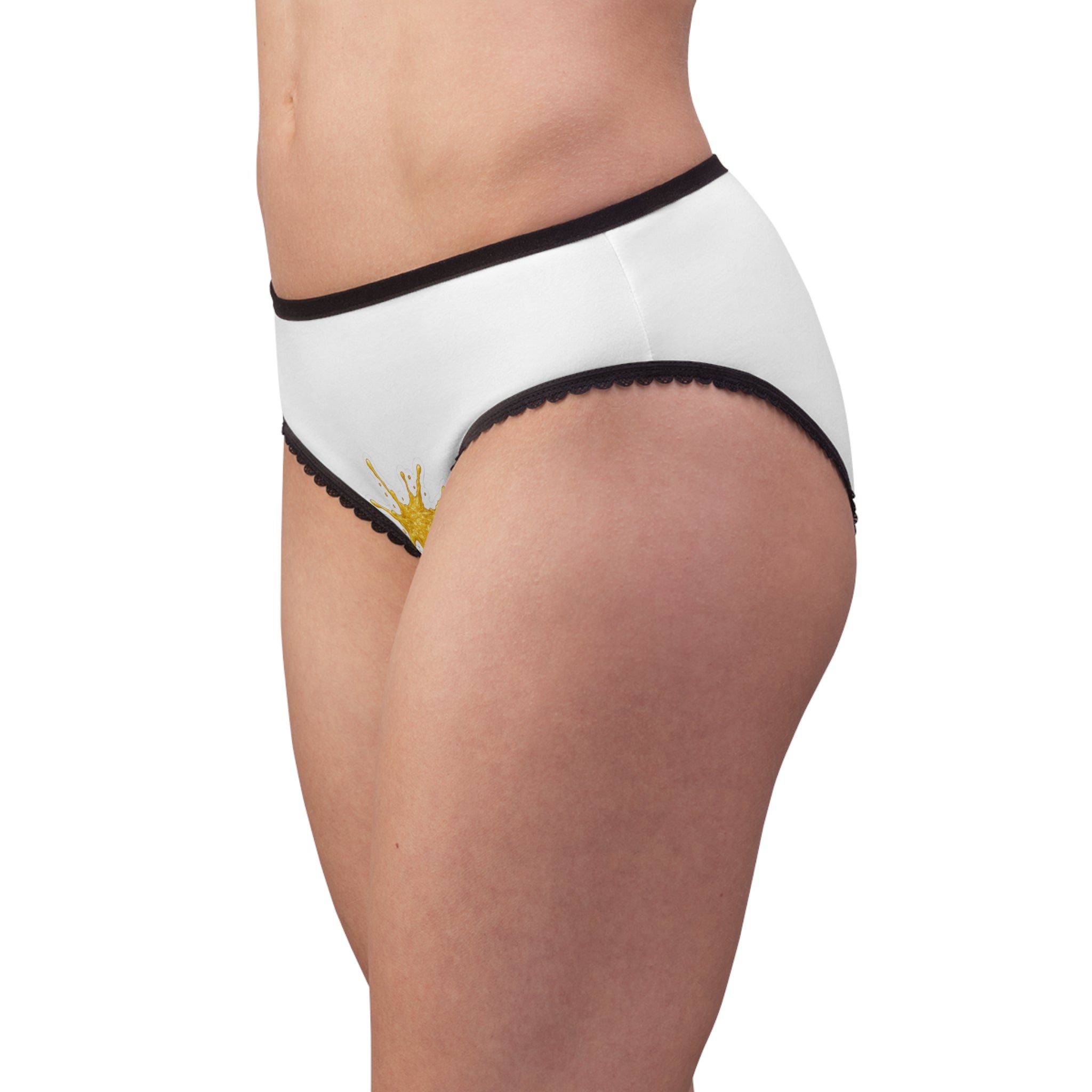 Code Brow Stain Averted Women's Briefs — Colorful Drip All-Over Print Panties