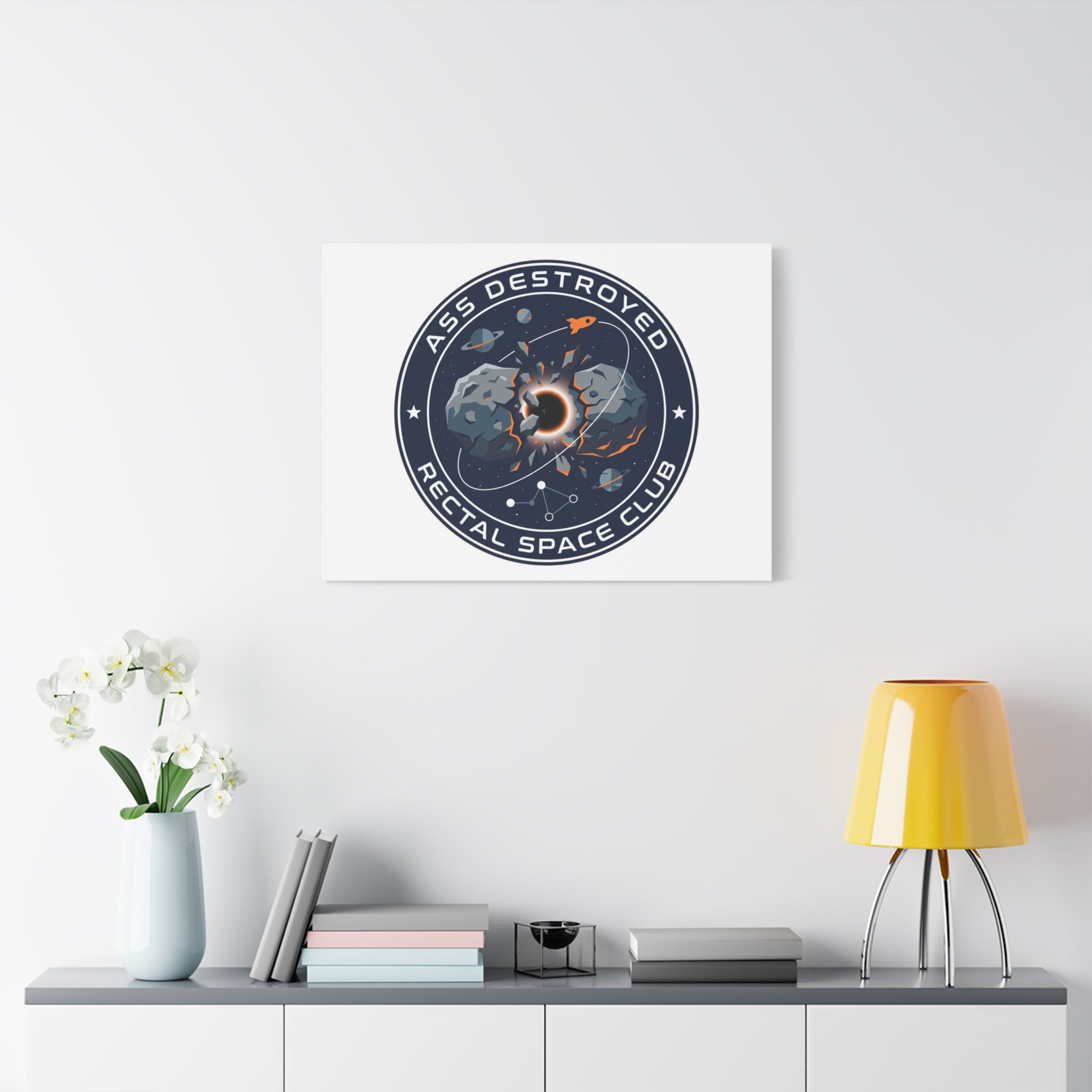 Cosmic Mission Patch Canvas | Space, Rocket, Astronaut, Deep Space