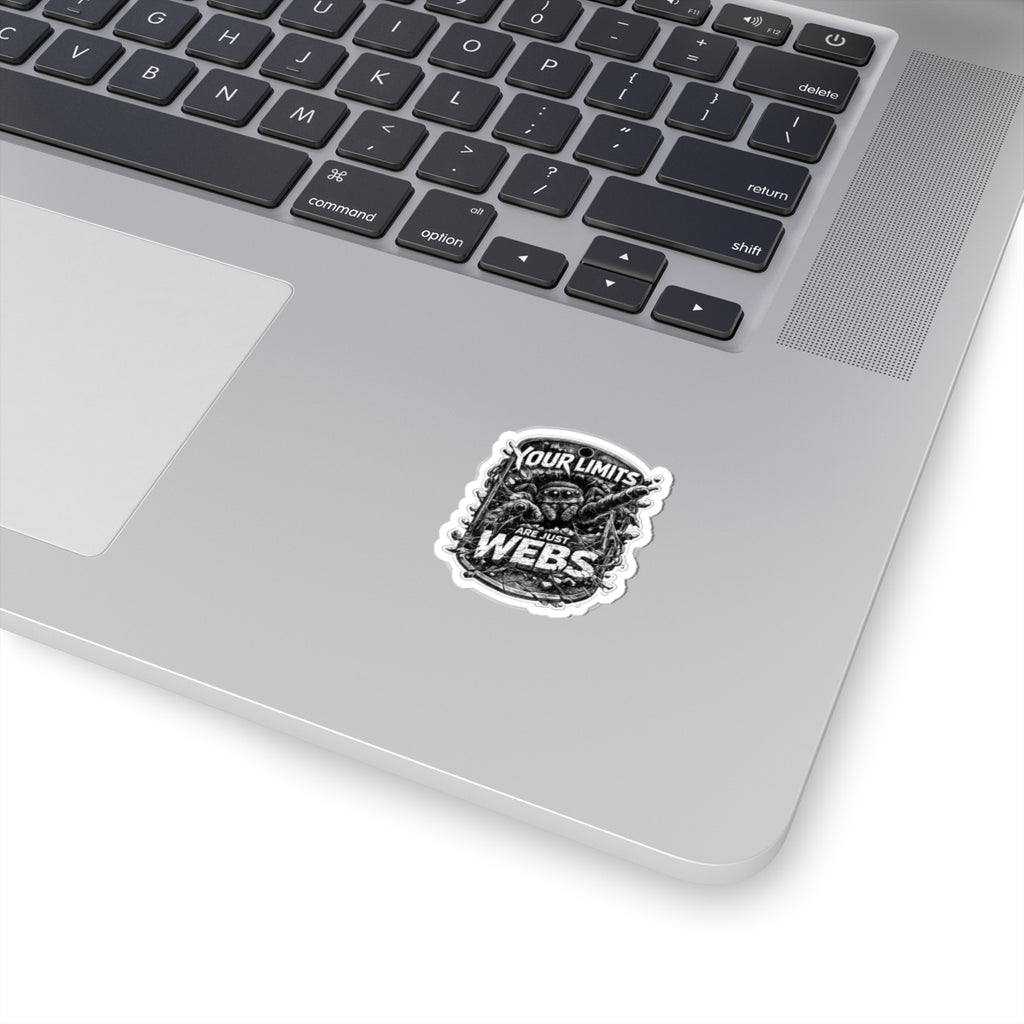 4th wall break Spider Noir inspired Motivational Sticker — "Your Limits Are Just Webs" Kiss-Cut Decal