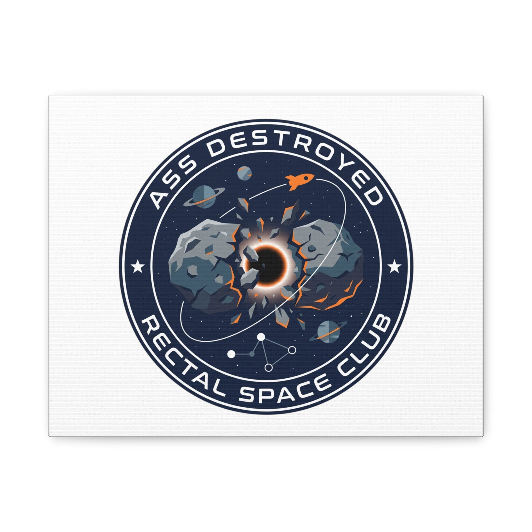 Cosmic Mission Patch Canvas | Space, Rocket, Astronaut, Deep Space