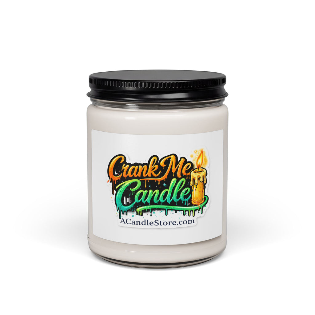 Scented Soy Candle 9oz — "Crank Me Candle" Jar Candle, Aromatic Gift for Home, Spa & Relaxation