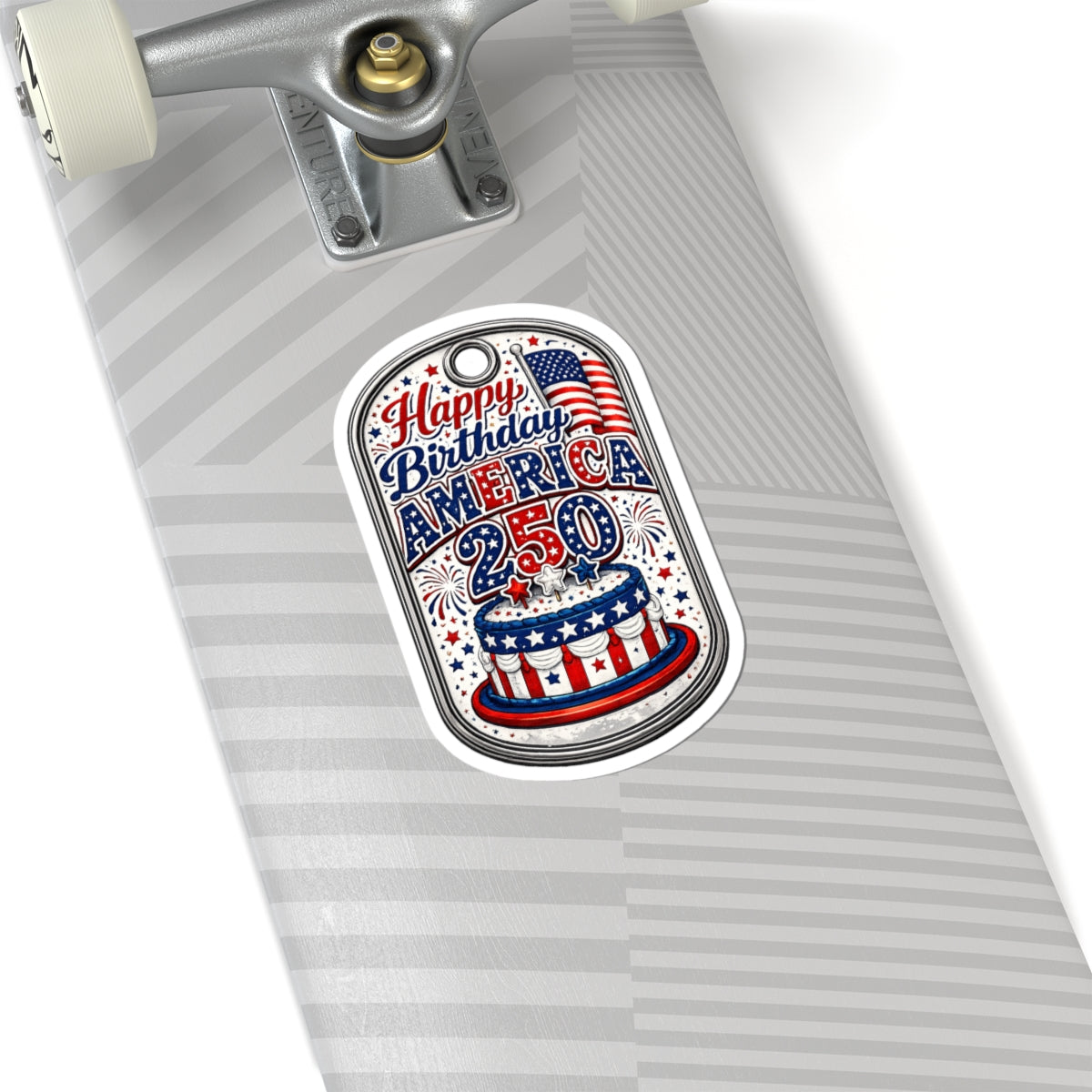 Happy Birthday America 250 Kiss-Cut Sticker – Patriotic 4th of July Decal