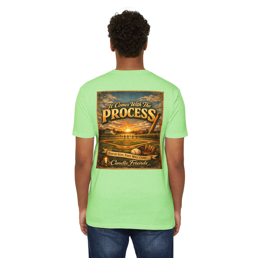 It Comes With The Process T-Shirt — Vintage Sunset 'Step By Step' Graphic Tee