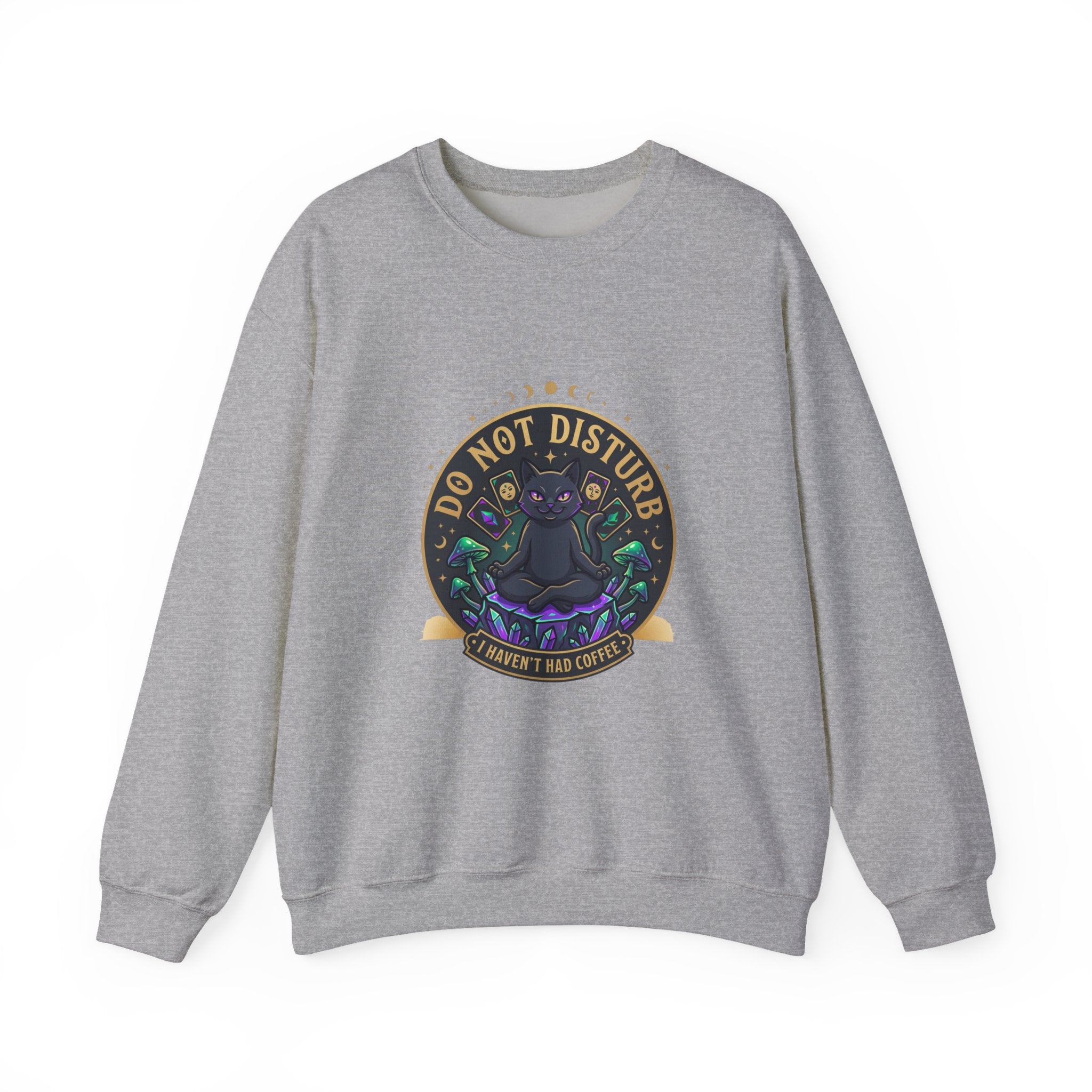 Do Not Disturb Cat Crewneck Sweatshirt | witchy goblincore, chaos energy