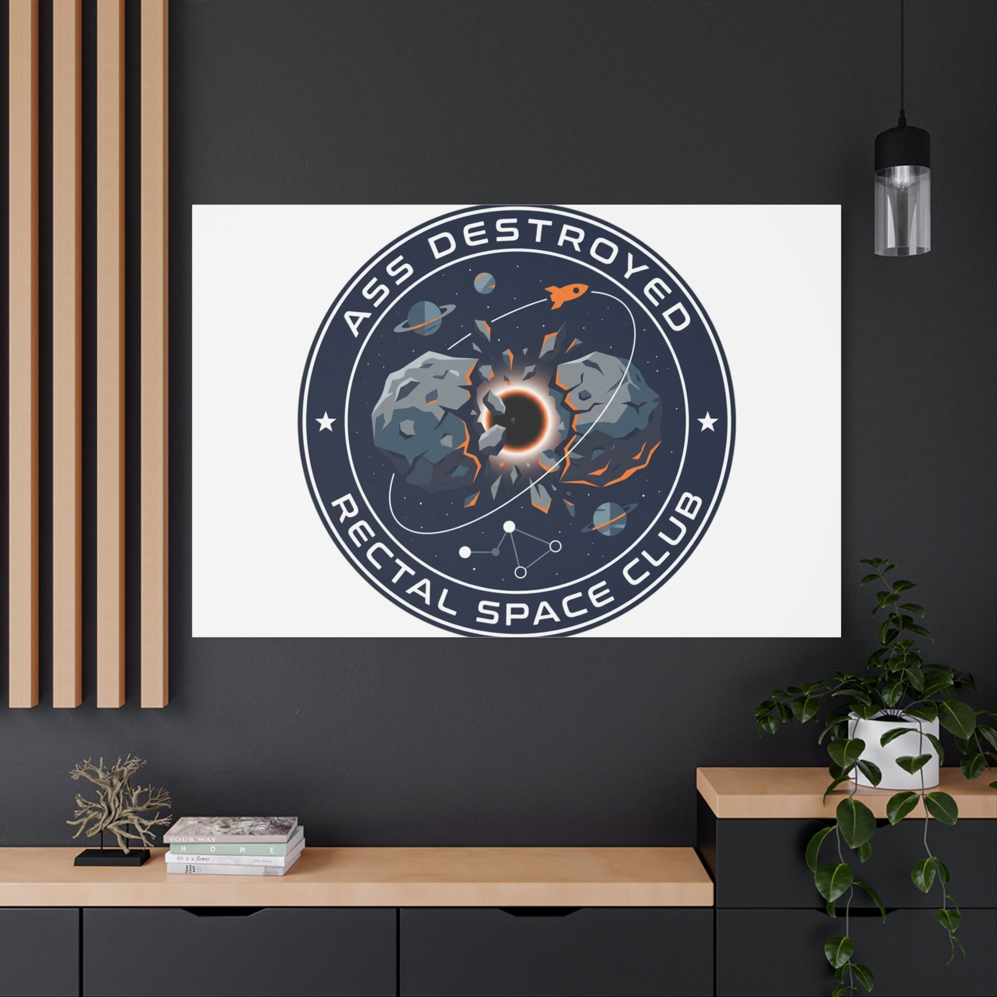 Cosmic Mission Patch Canvas | Space, Rocket, Astronaut, Deep Space