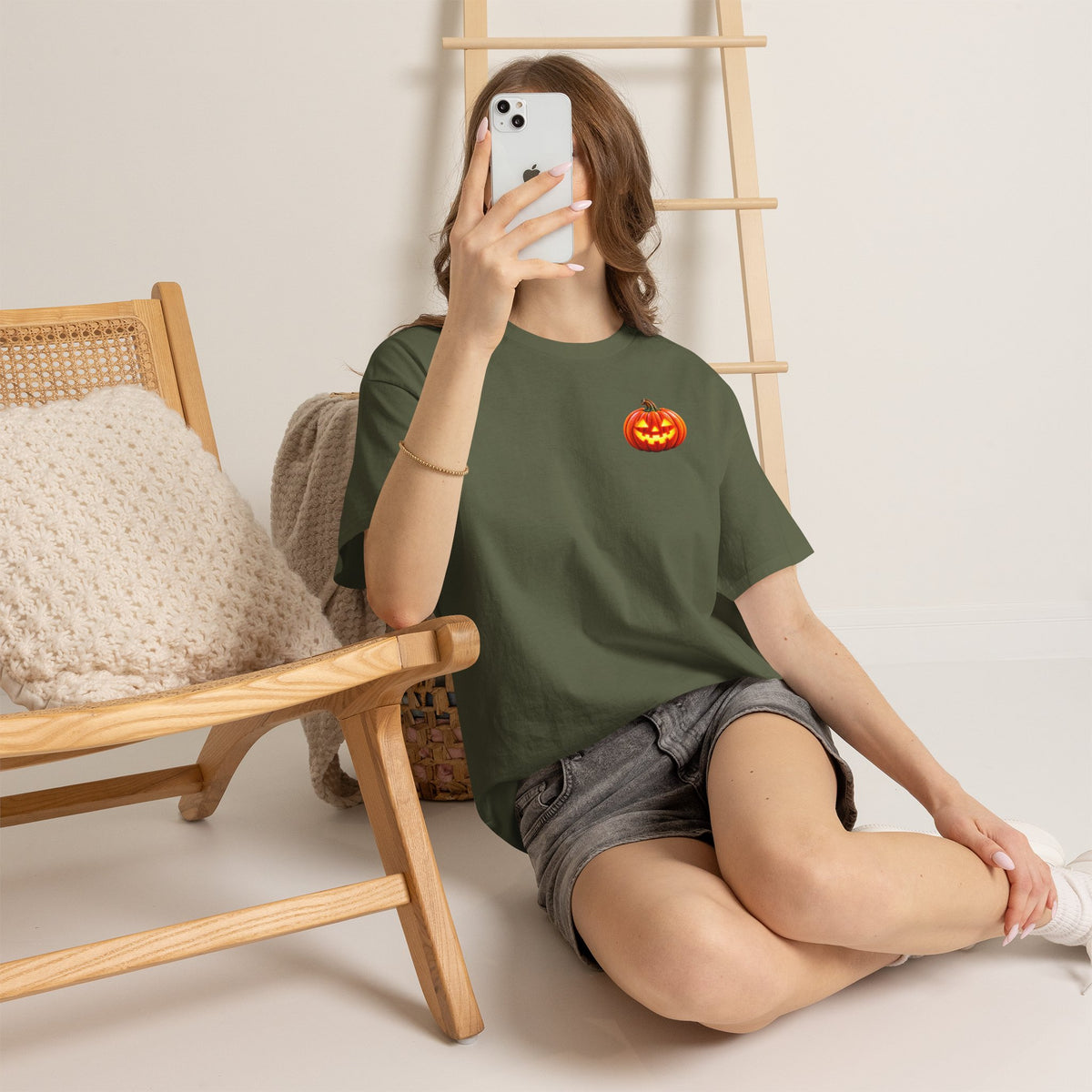 Halloween Raccoon Tee — Cute Jack-o'-Lantern "Happy Halloween" Shirt