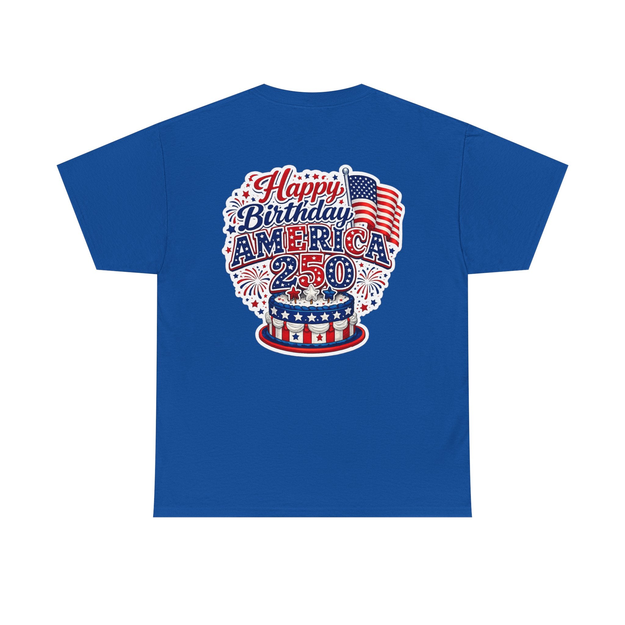American Flag Hot Air Balloon Tee — "Happy Birthday America 250" Patriotic T-Shirt