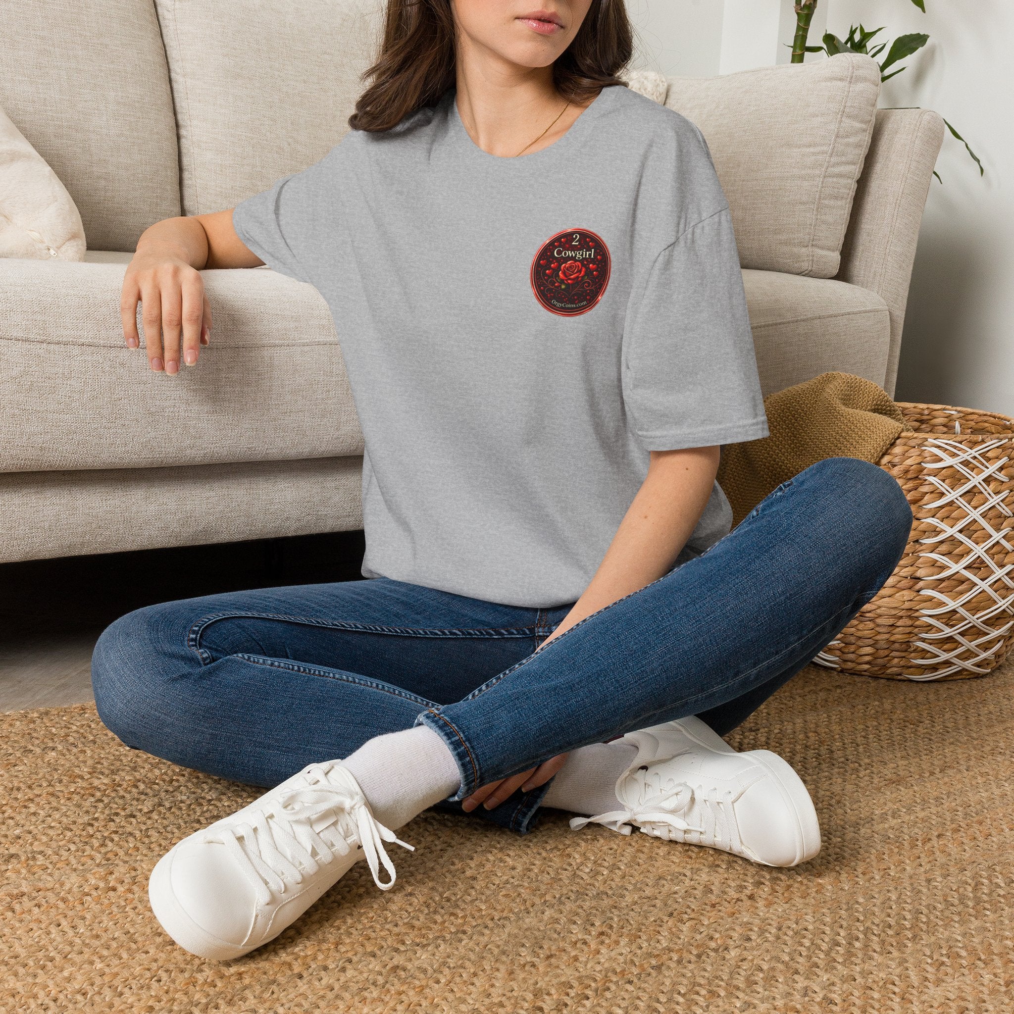 Cowgirl Rose Badge T-Shirt – Orgy Coin 2