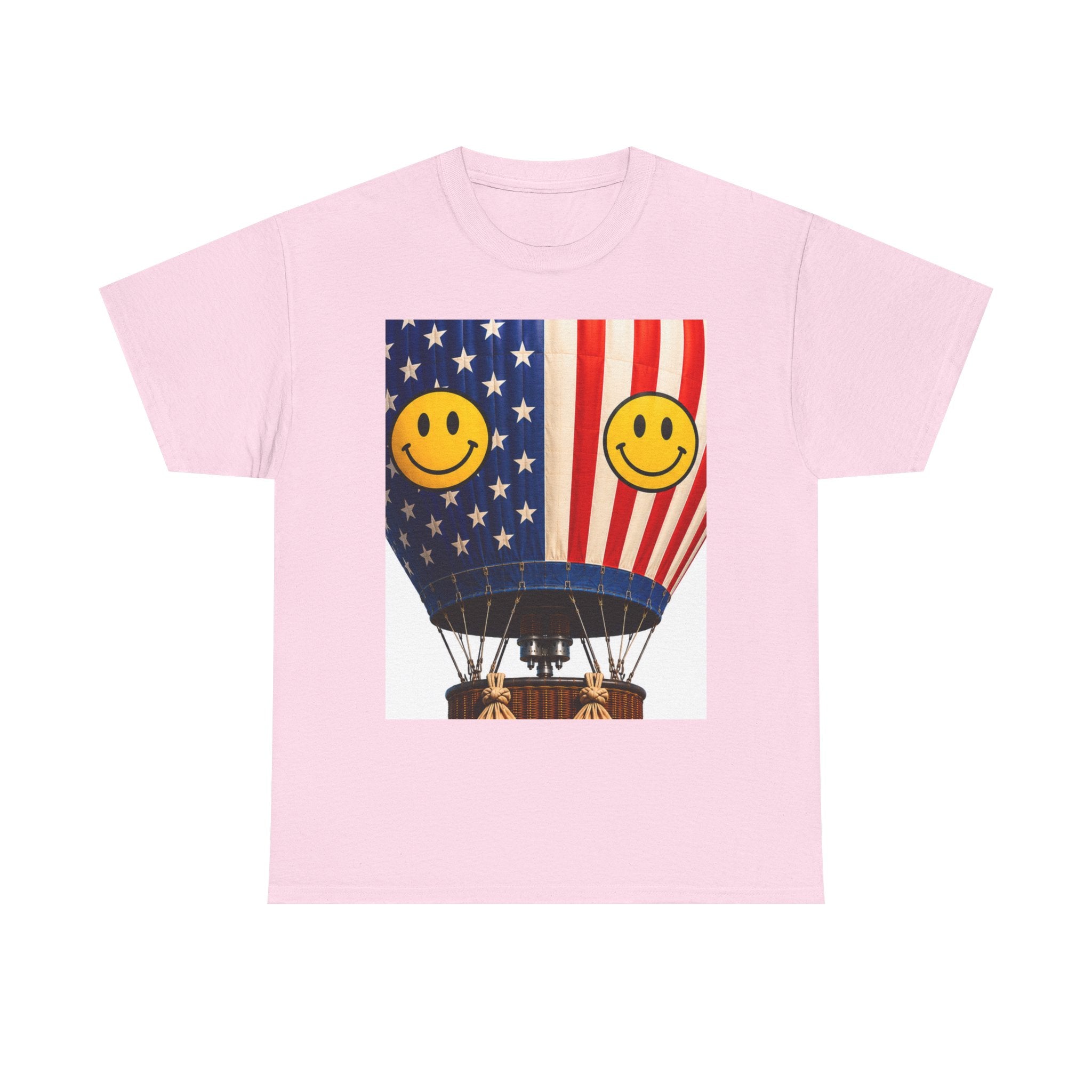 American Flag Hot Air Balloon Tee — "Happy Birthday America 250" Patriotic T-Shirt