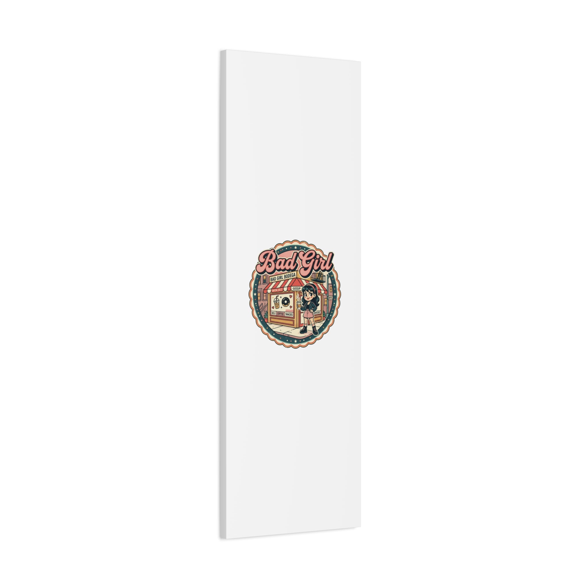 Bad Girl Bodega Canvas Print | Bodega, NYC, Y2K Corner Store Art